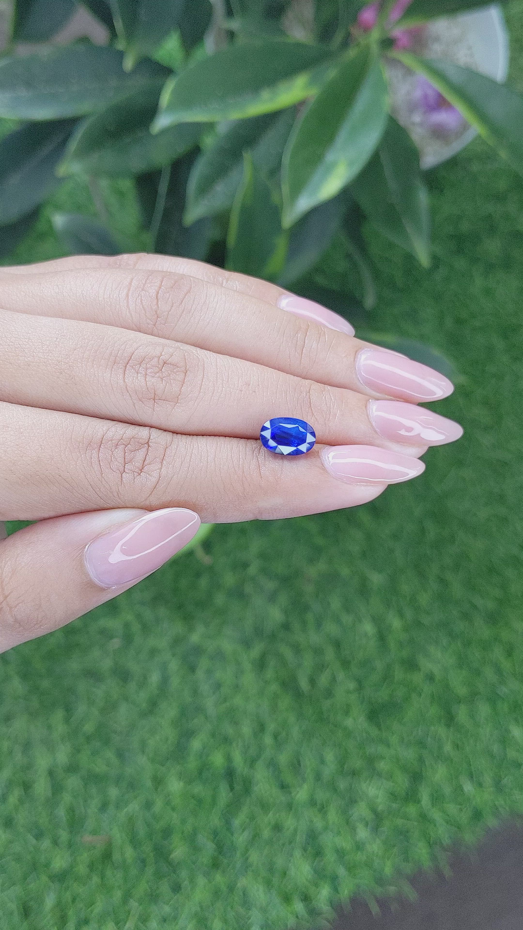 3.20 Ct. Blue Sapphire from Tanzania Size Video