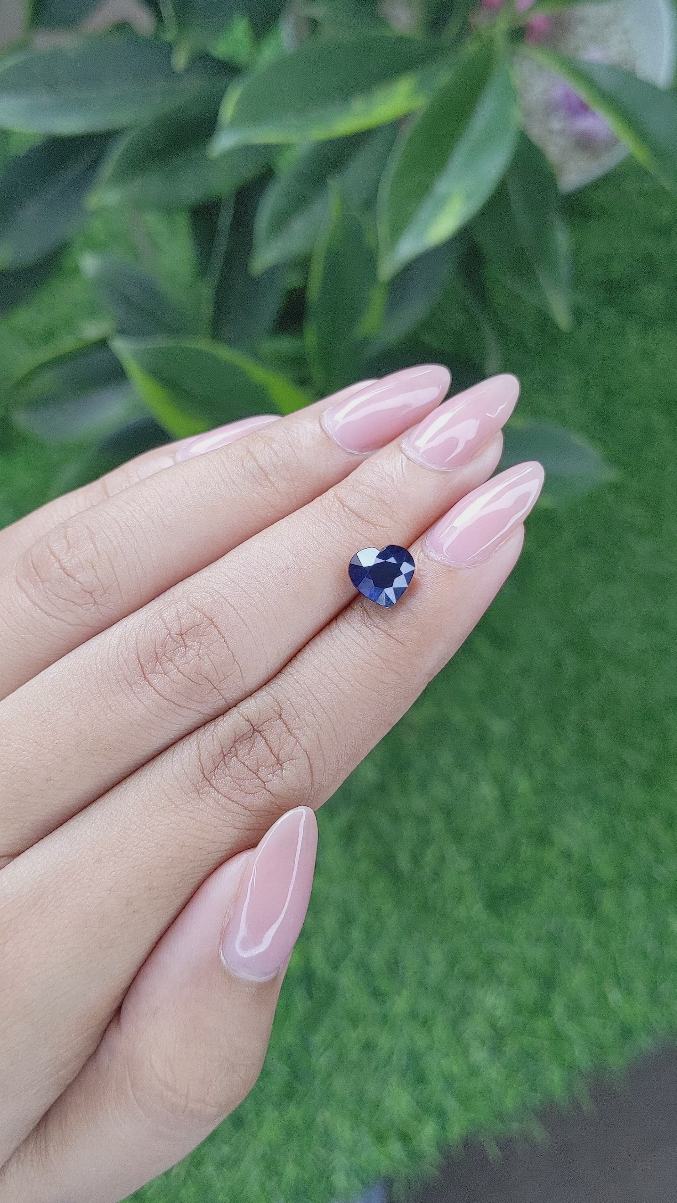 2.56 Ct. Blue Sapphire from Madagascar Size Video