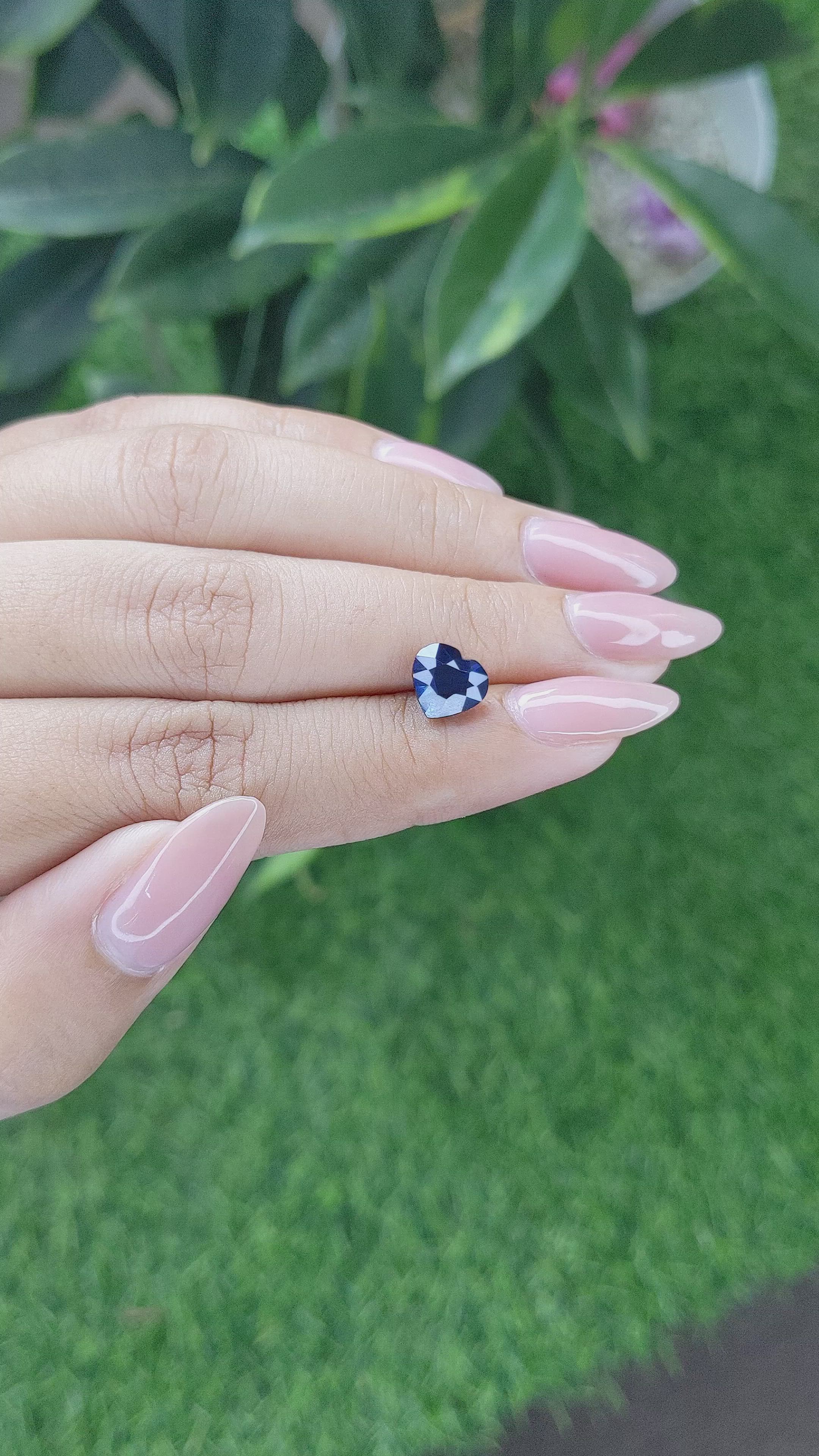 2.56 Ct. Blue Sapphire from Madagascar Size Video