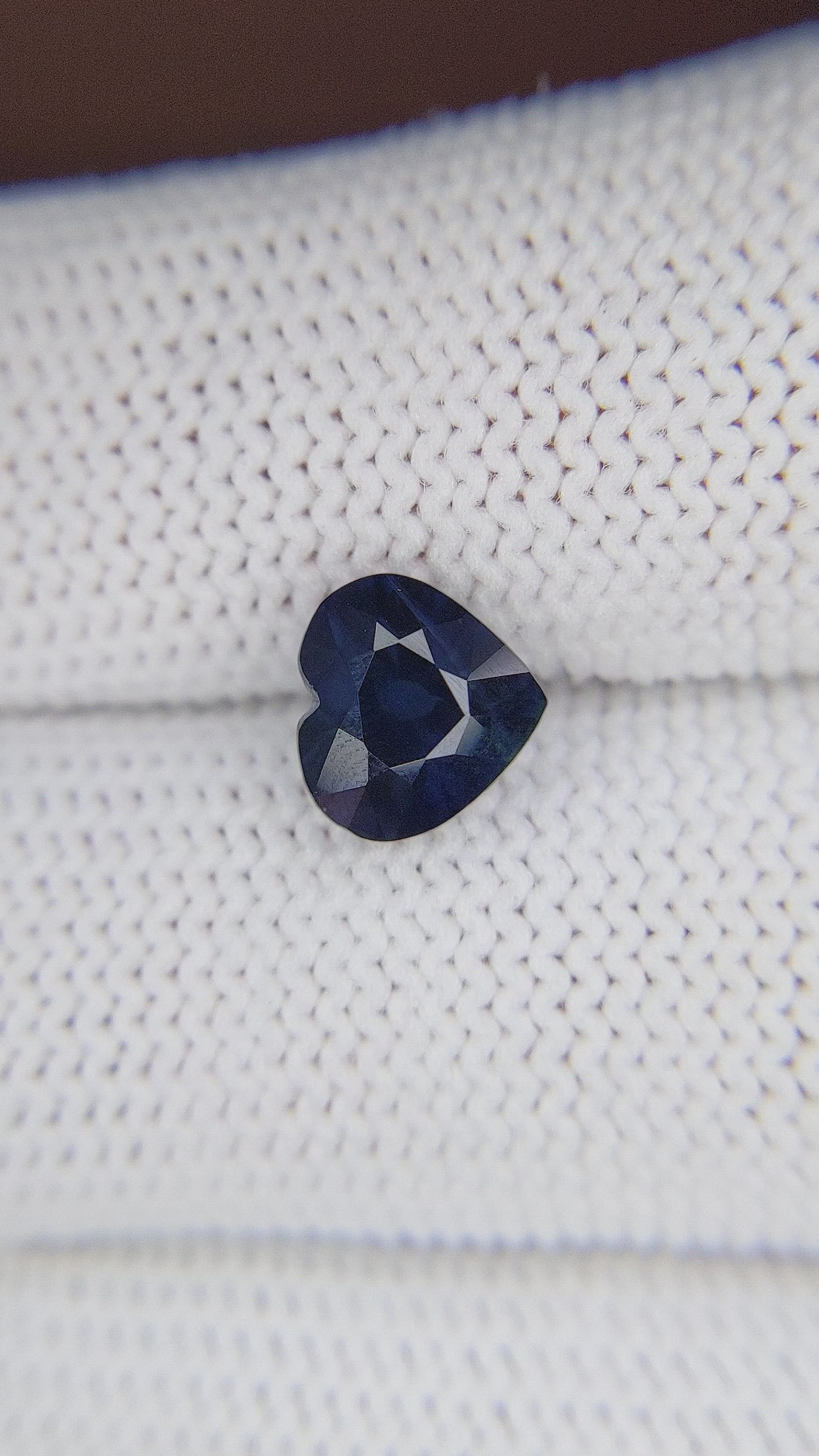 2.56 Ct. Blue Sapphire from Madagascar Size Video
