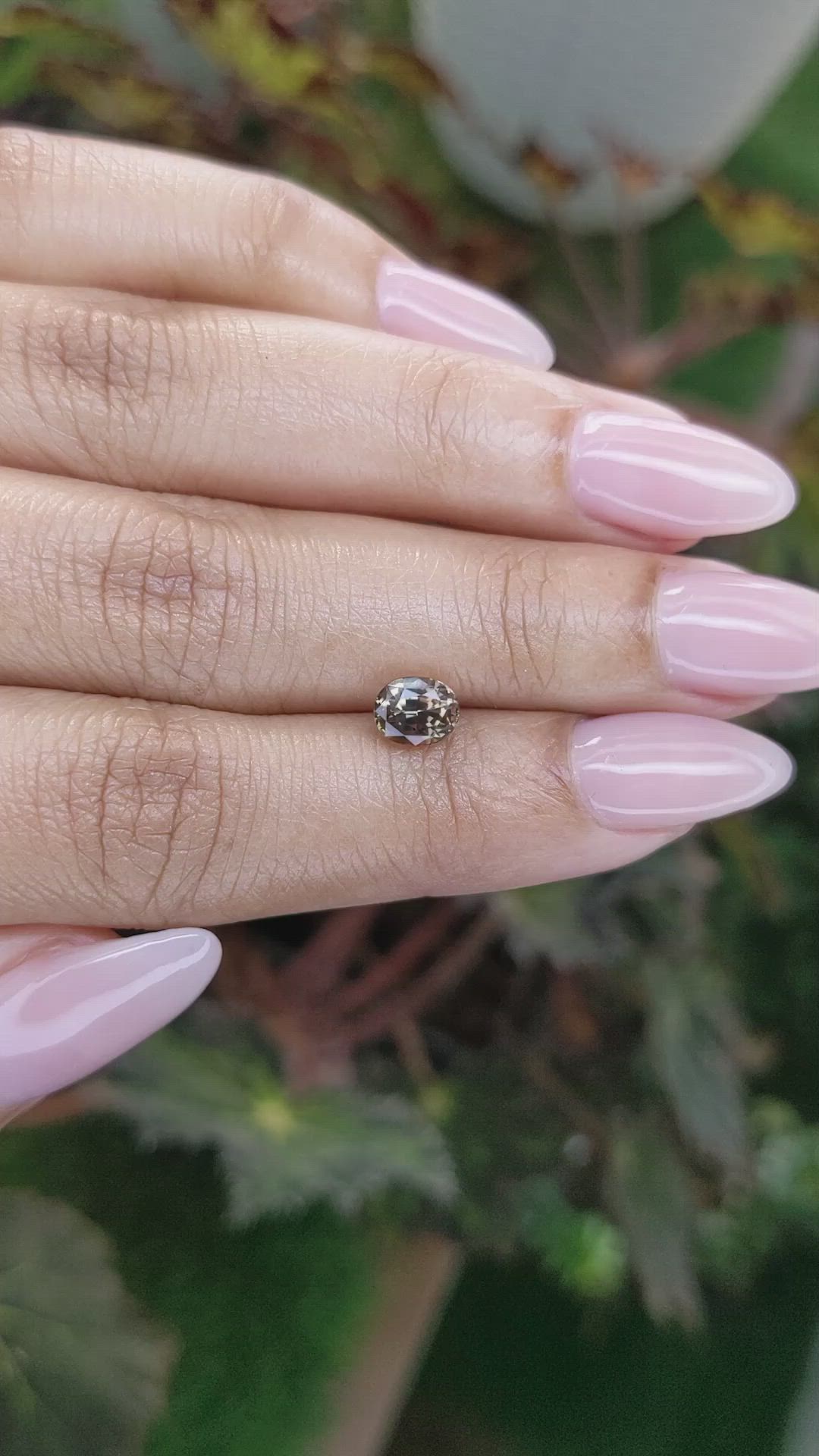 1.23 Ct. Bi Color Sapphire from Ceylon (Sri Lanka) Size Video