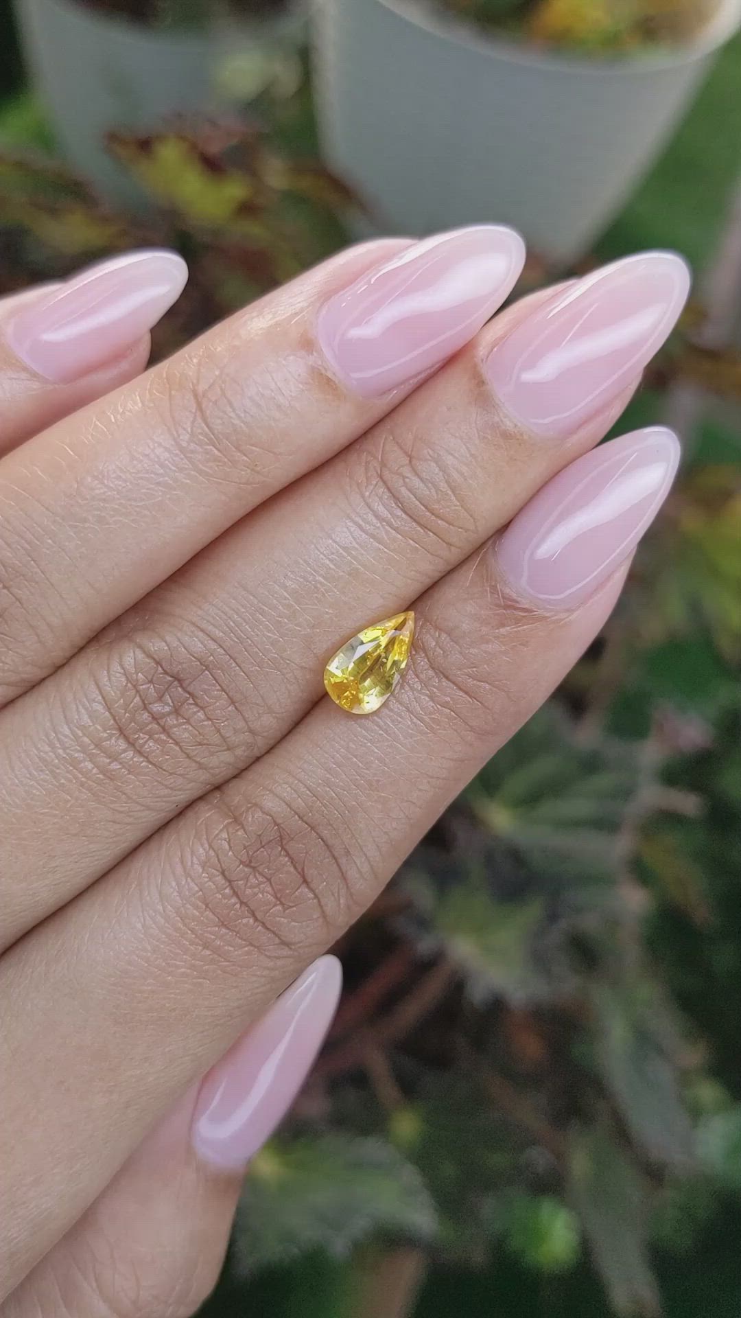 1.38 Ct. Yellow Sapphire from Ceylon (Sri Lanka) Size Video