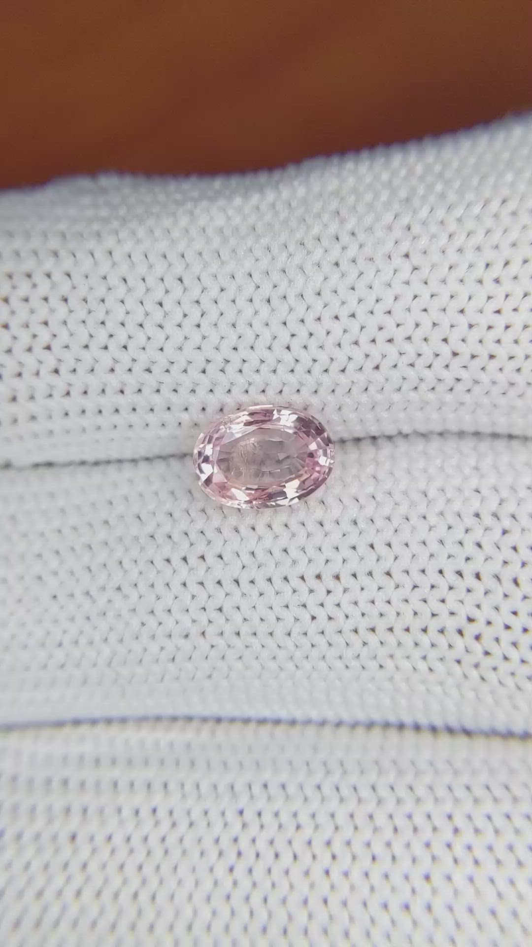 1.46 Ct. Pink Sapphire from Ceylon (Sri Lanka) Size Video