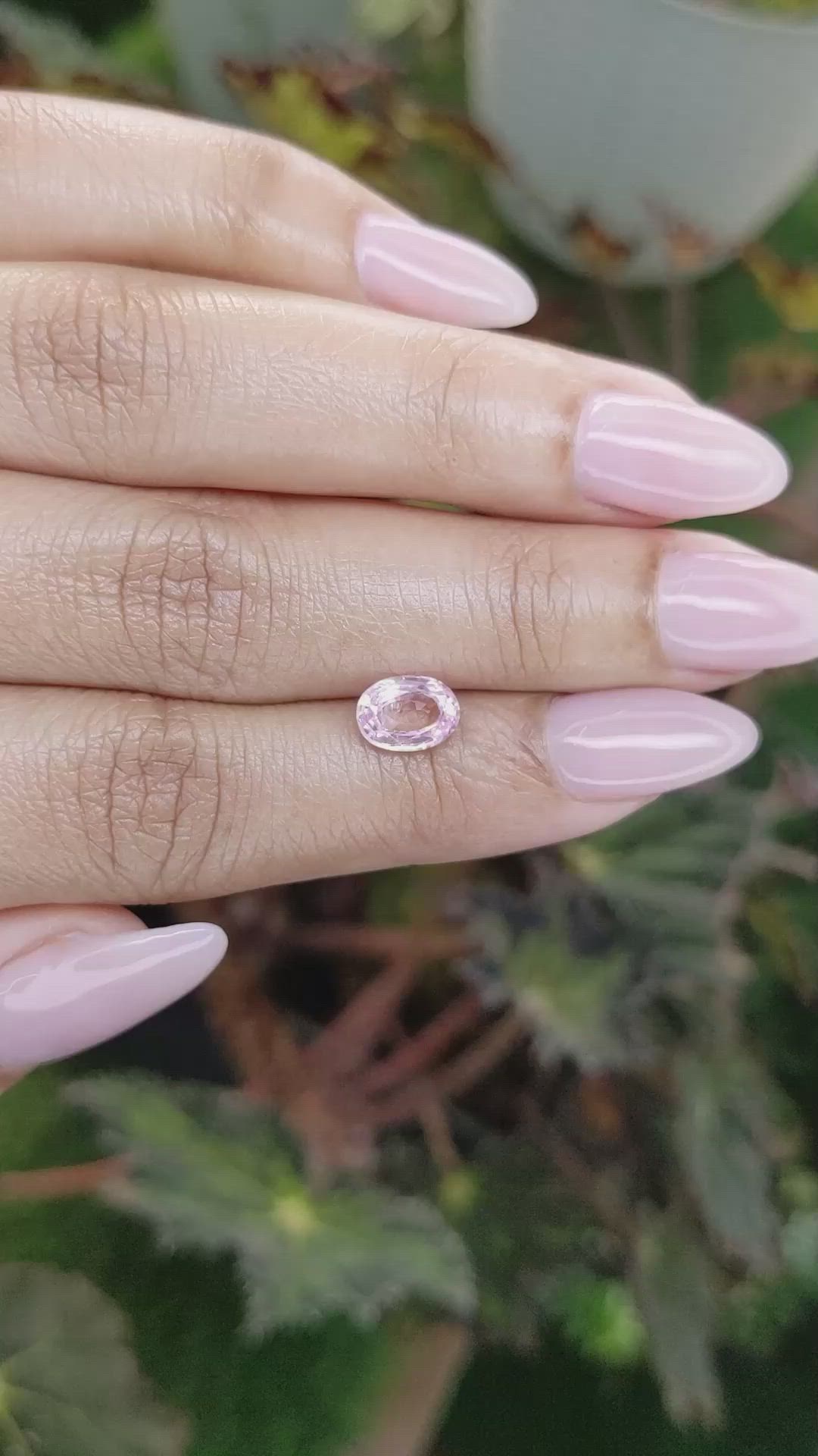 1.46 Ct. Pink Sapphire from Ceylon (Sri Lanka) Size Video