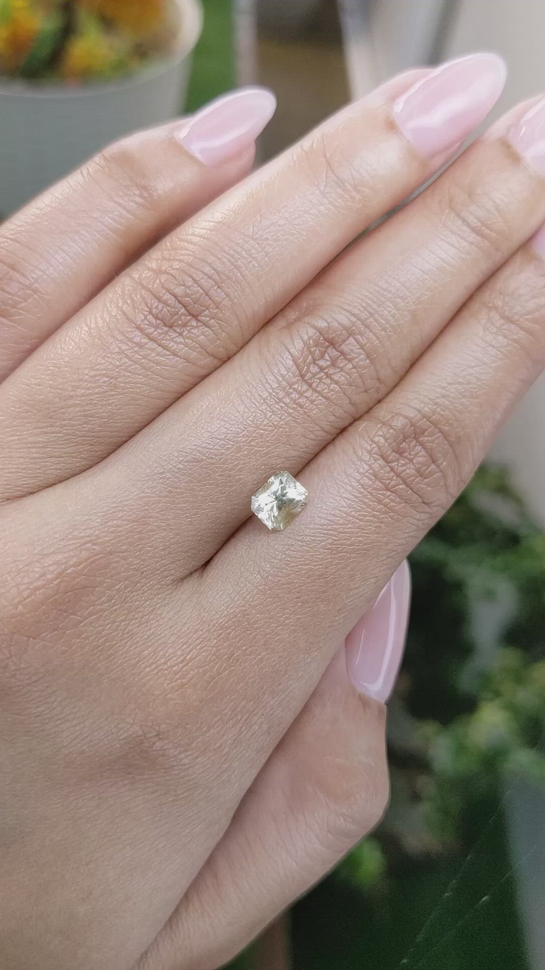 1.29 Ct. Yellow Sapphire from Ceylon (Sri Lanka) Size Video