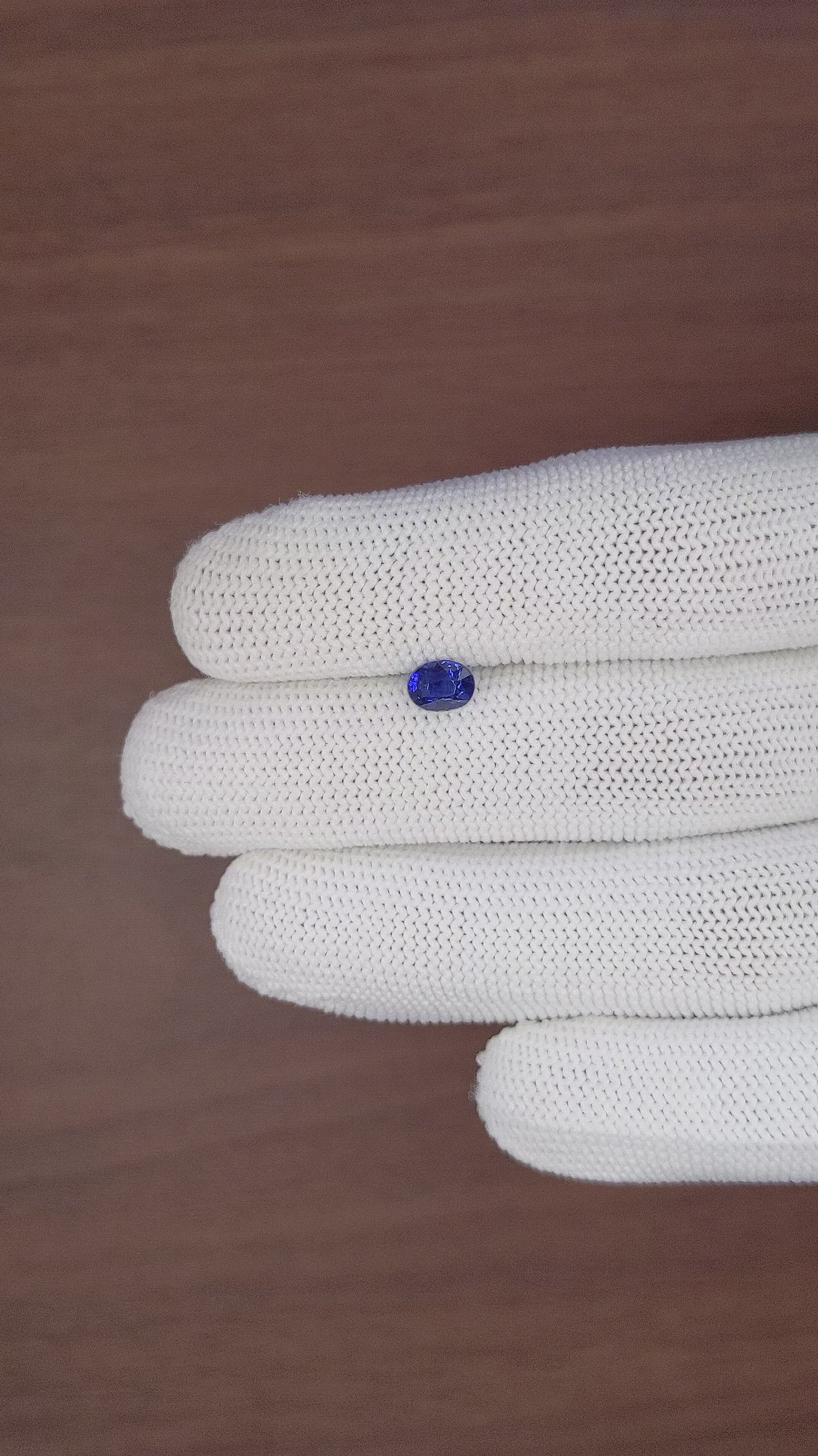 1.06 Ct. Blue Sapphire from Madagascar Size Video
