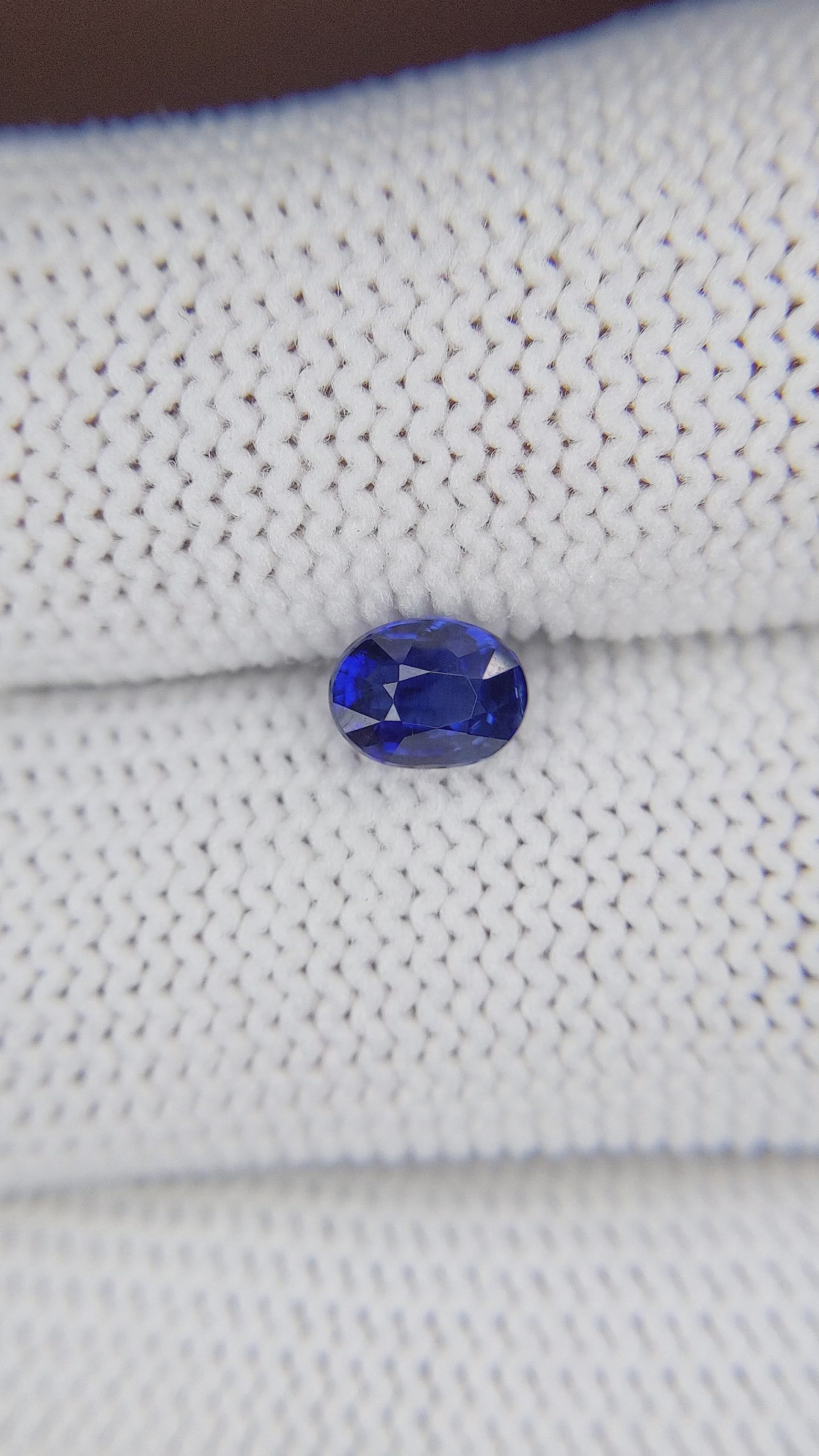 1.06 Ct. Blue Sapphire from Madagascar Size Video