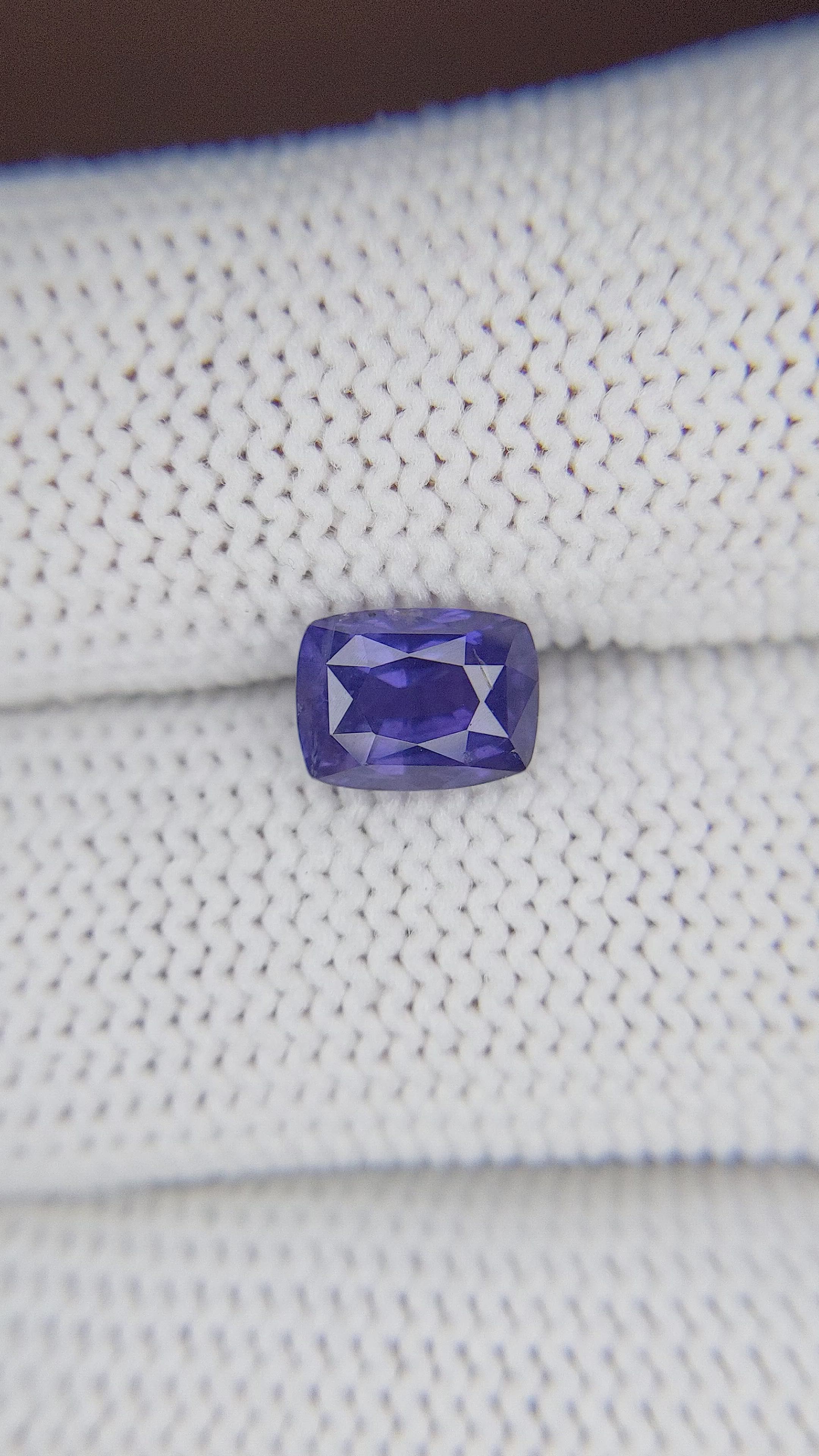 2.02 Ct. Purplish Blue Sapphire from Ceylon (Sri Lanka) Size Video