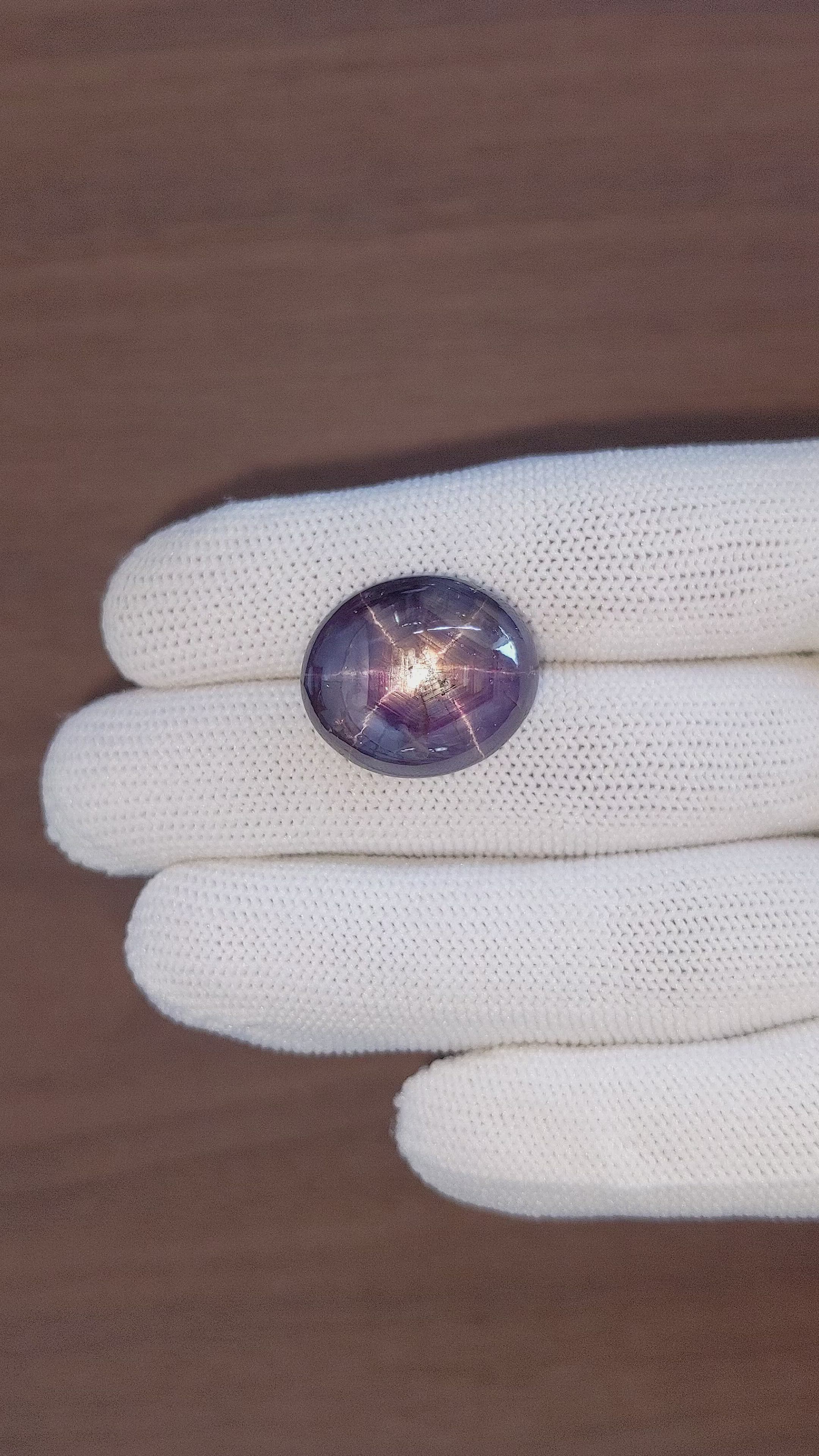 50.05 Ct. Purple Star Sapphire from Ceylon (Sri Lanka) Size Video