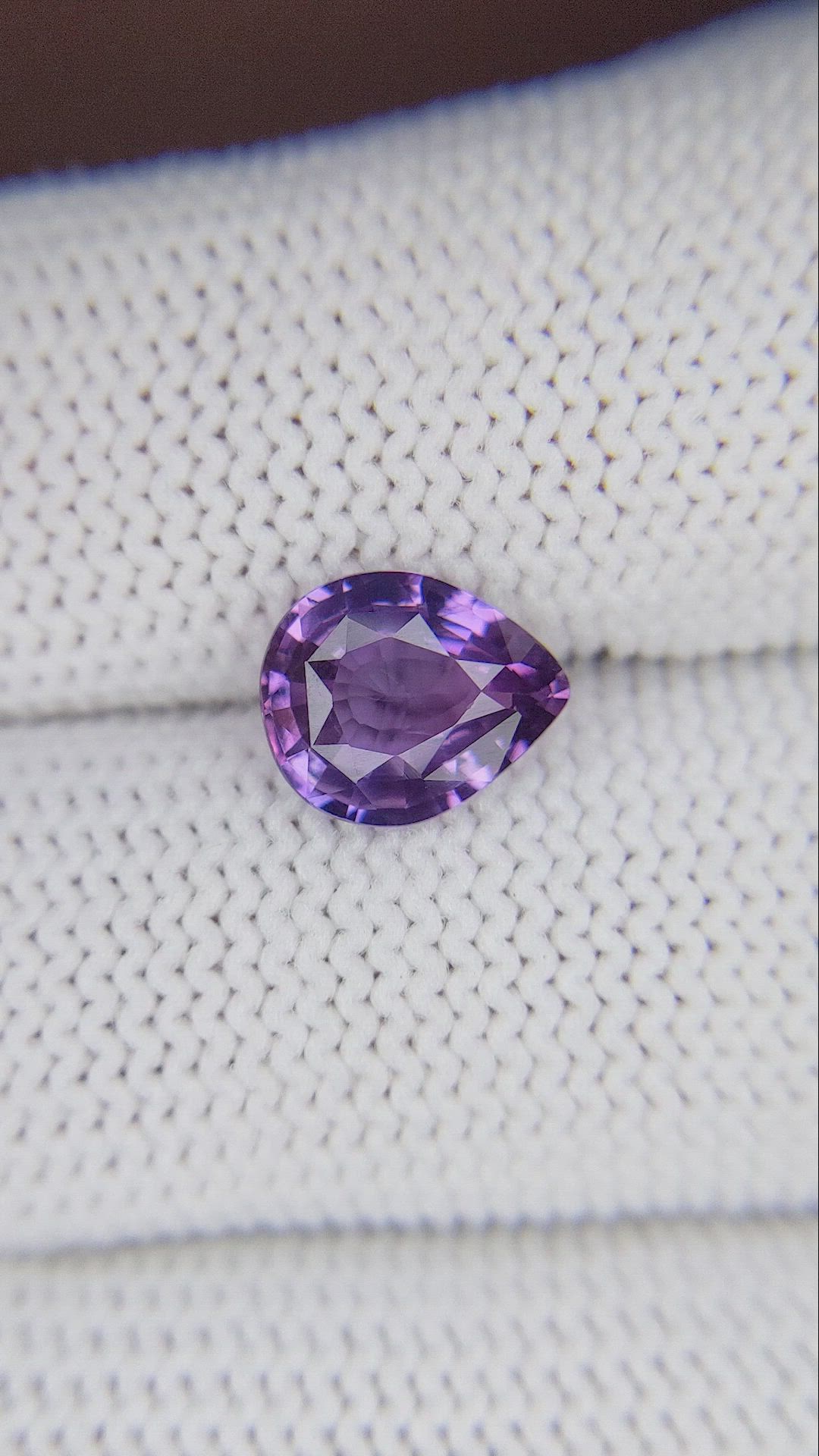 2.17 Ct. Violet Sapphire from Tanzania Size Video