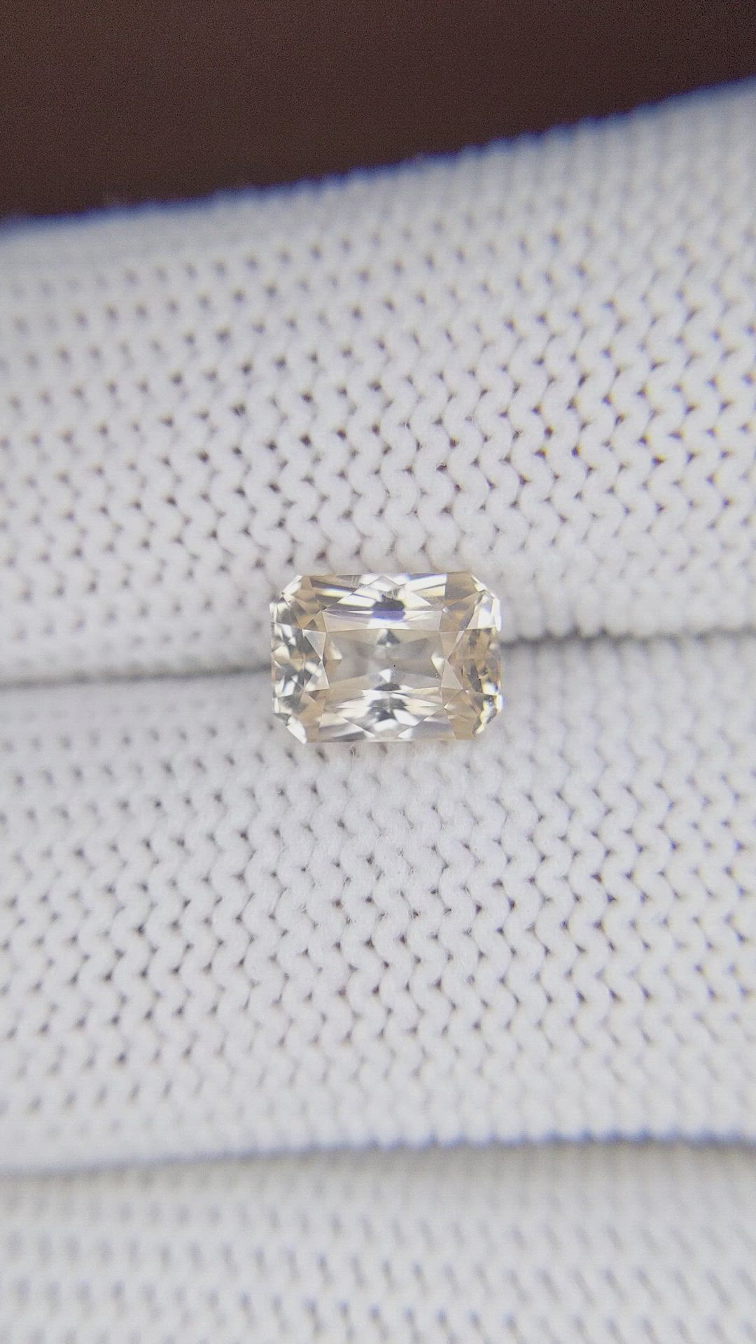 2.15 Ct. Peach Sapphire from Ceylon (Sri Lanka) Size Video