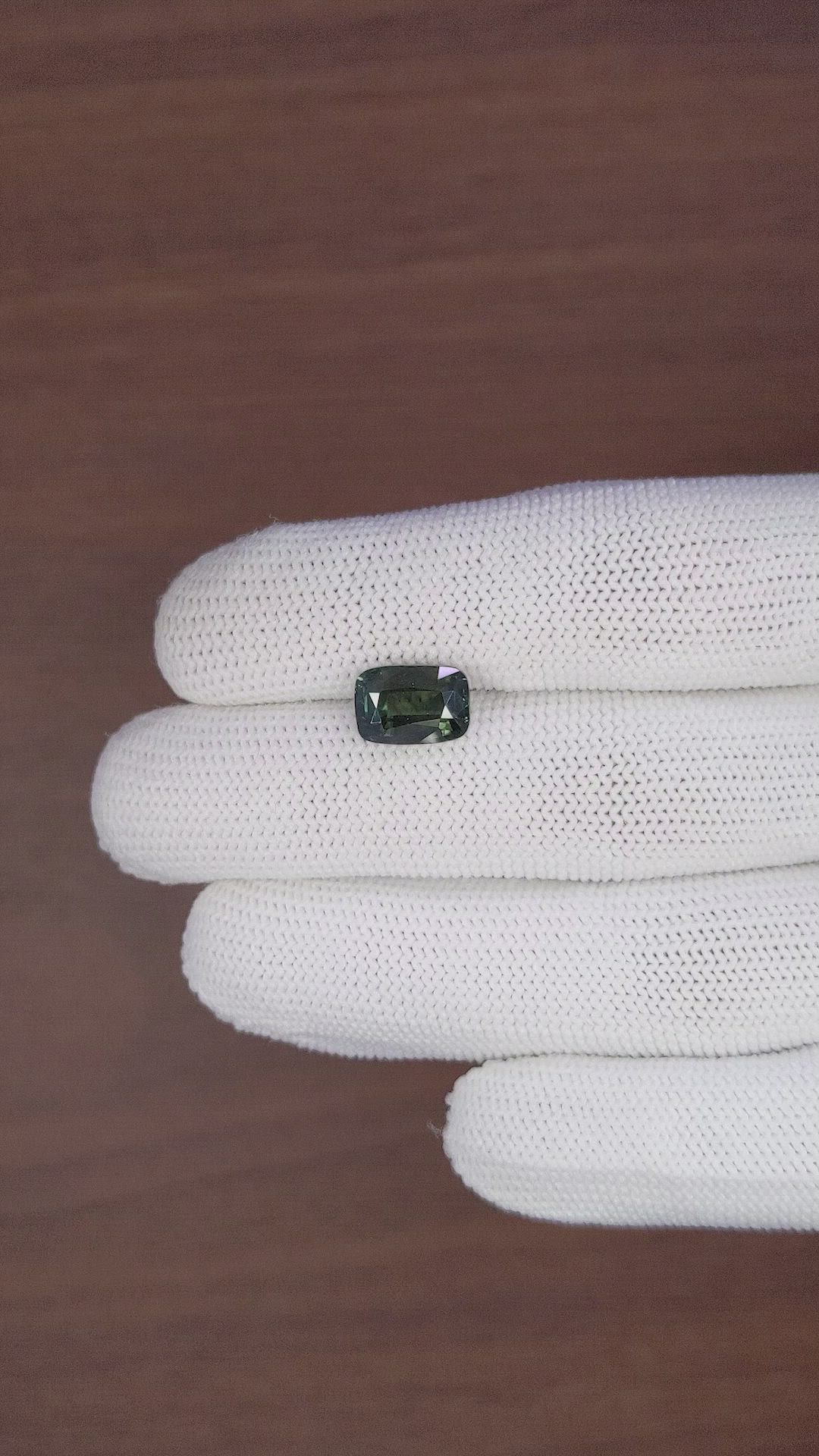 5.15 Ct. Green Sapphire from Tanzania Size Video