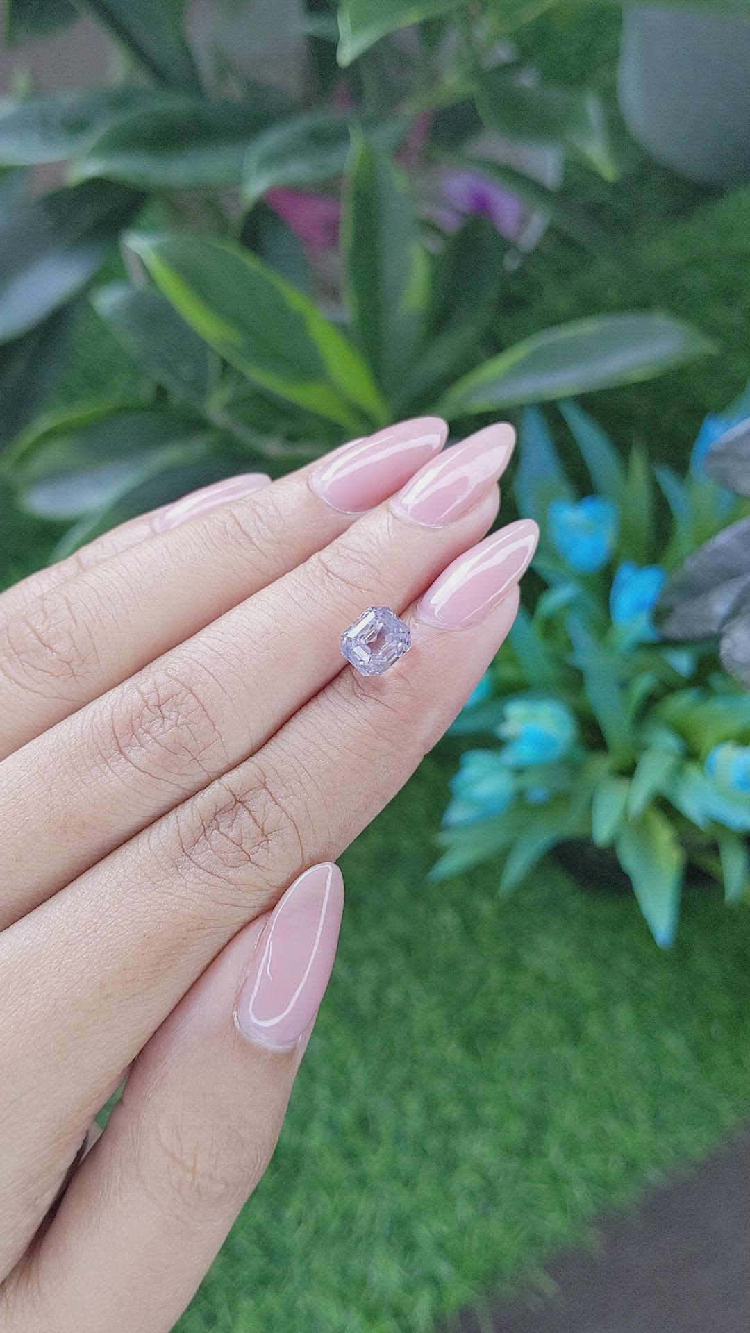 3.07 Ct. White Sapphire from Tanzania Size Video