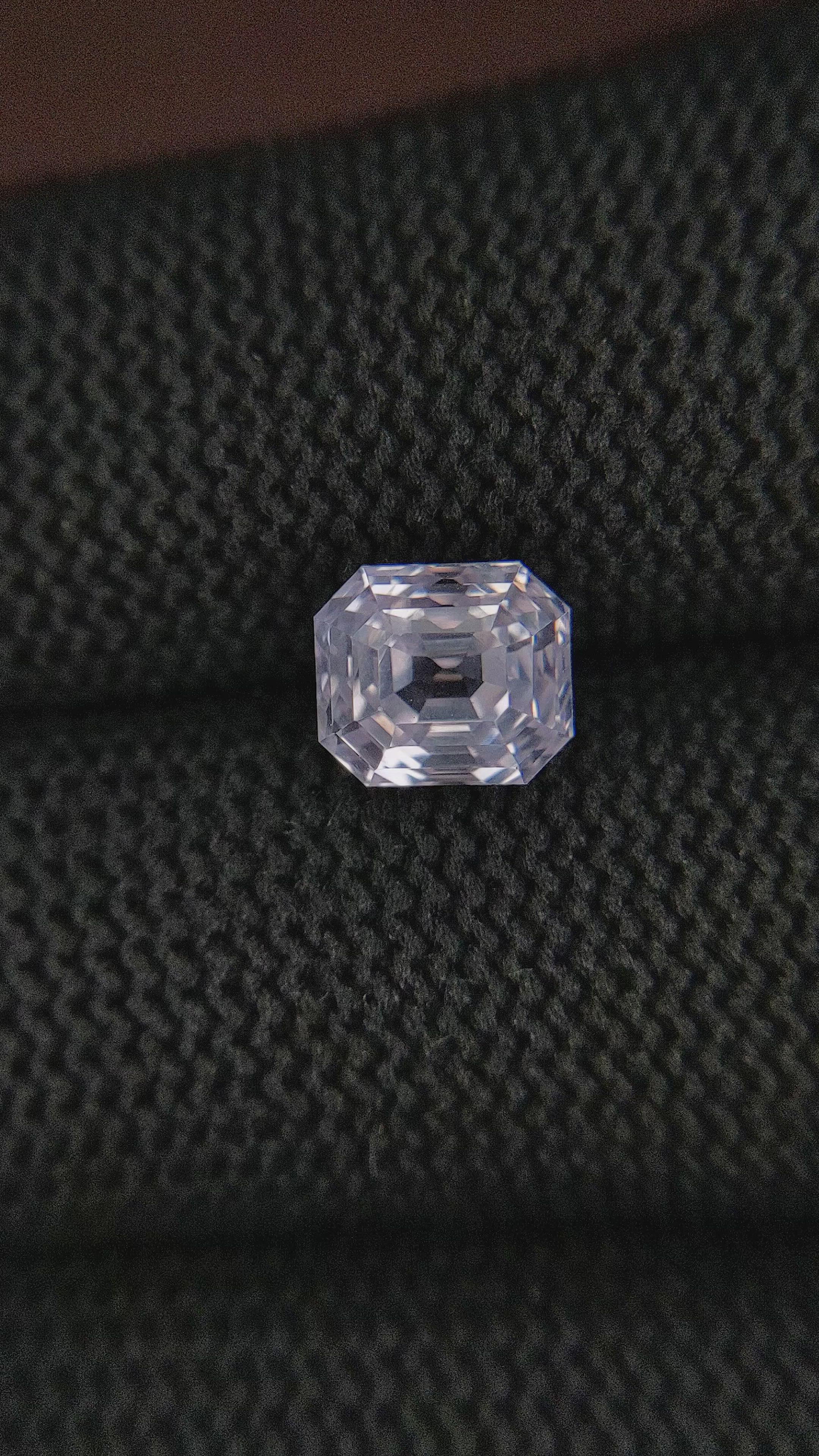 3.07 Ct. White Sapphire from Tanzania Size Video