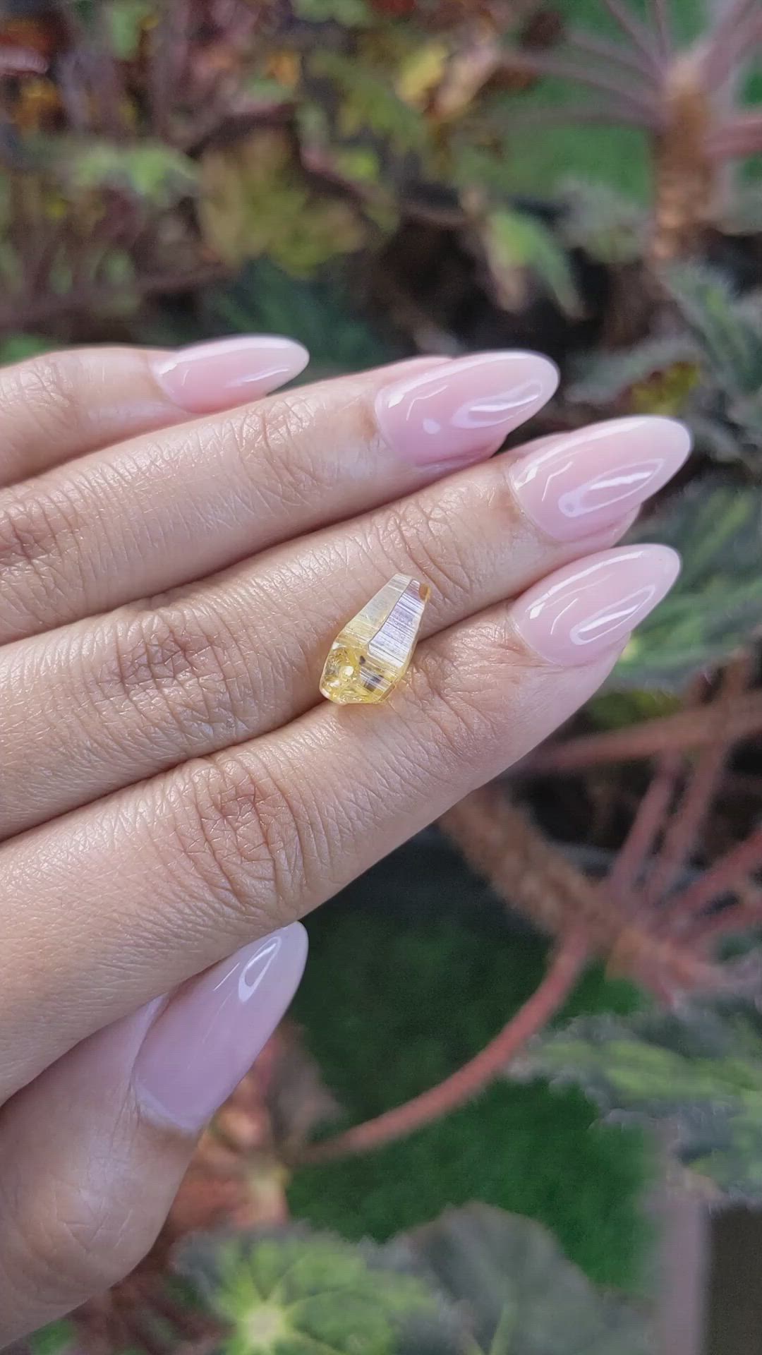 4.67 Ct. Yellow Sapphire Crystal from Ceylon (Sri Lanka) Size Video