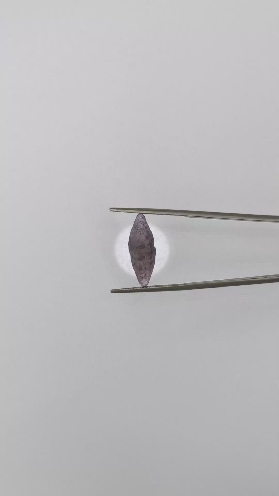 7.09 Ct. Purple Sapphire Crystal from Ceylon (Sri Lanka) Size Video