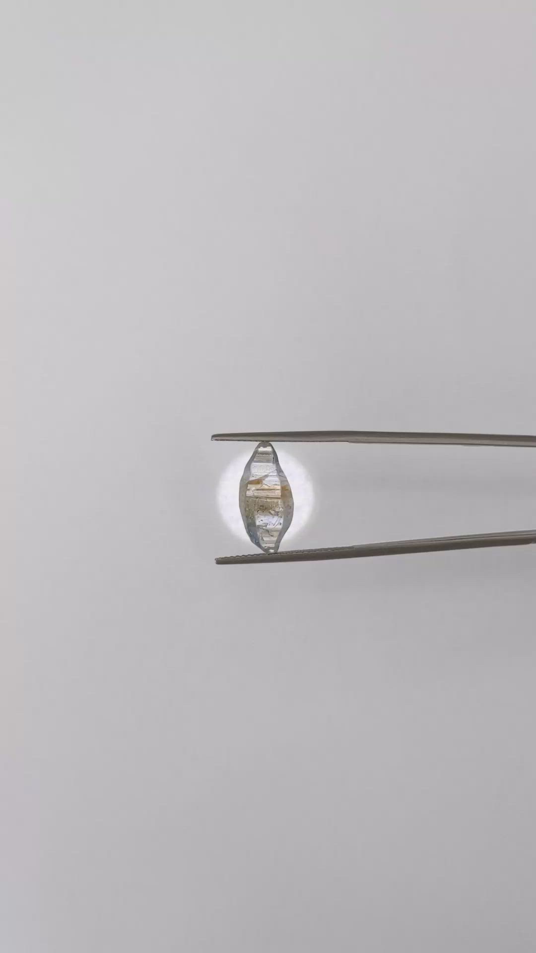 5.59 Ct. Blue Sapphire Crystal from Ceylon (Sri Lanka) Size Video