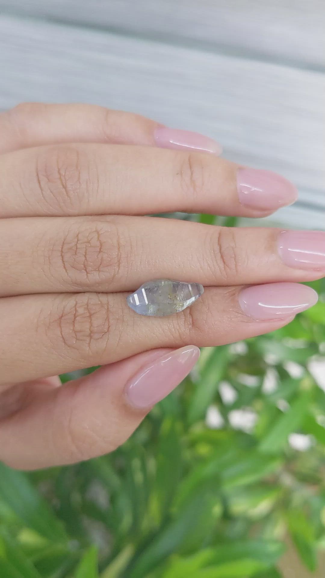 5.59 Ct. Blue Sapphire Crystal from Ceylon (Sri Lanka) Size Video