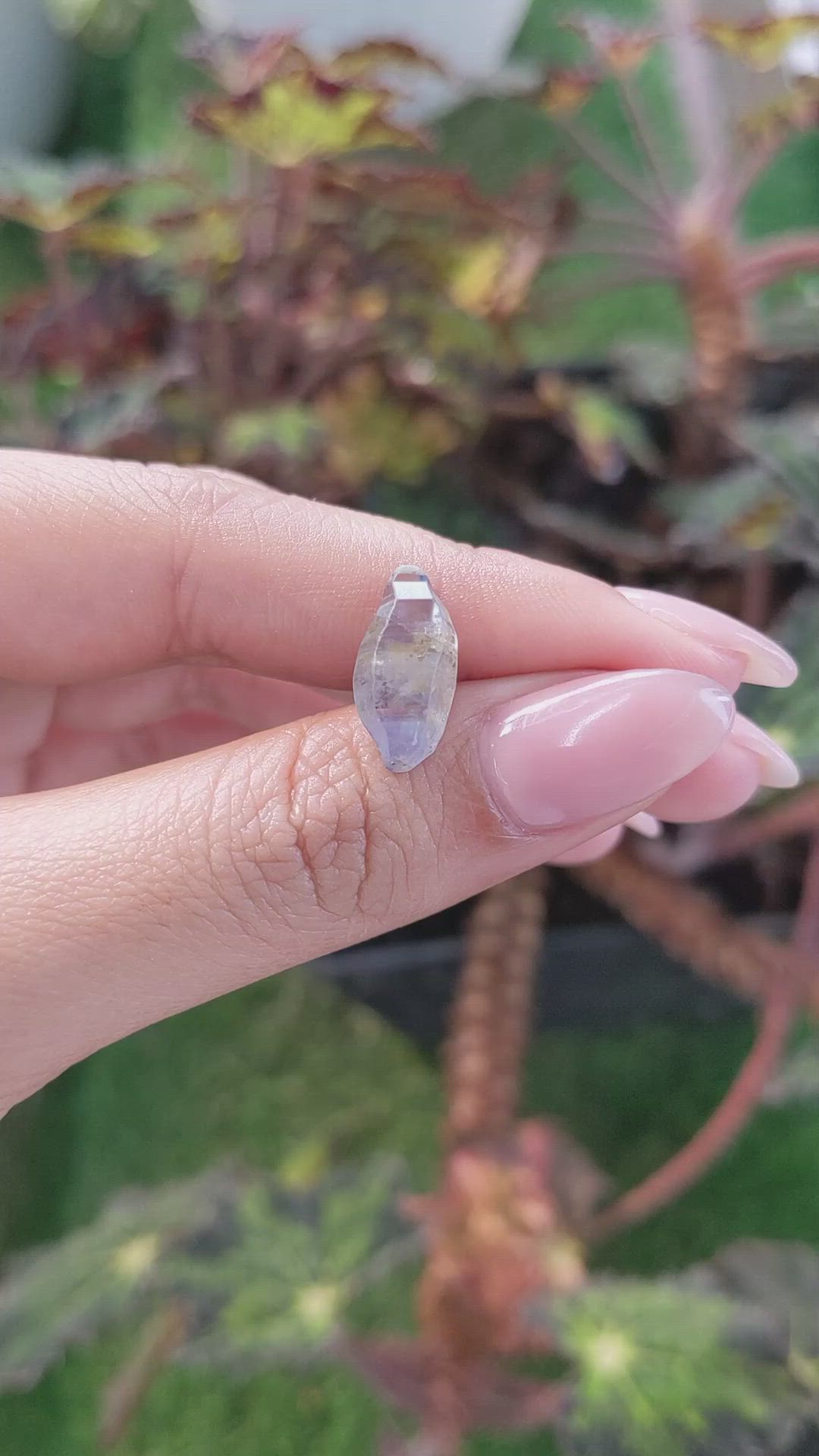 5.59 Ct. Blue Sapphire Crystal from Ceylon (Sri Lanka) Size Video