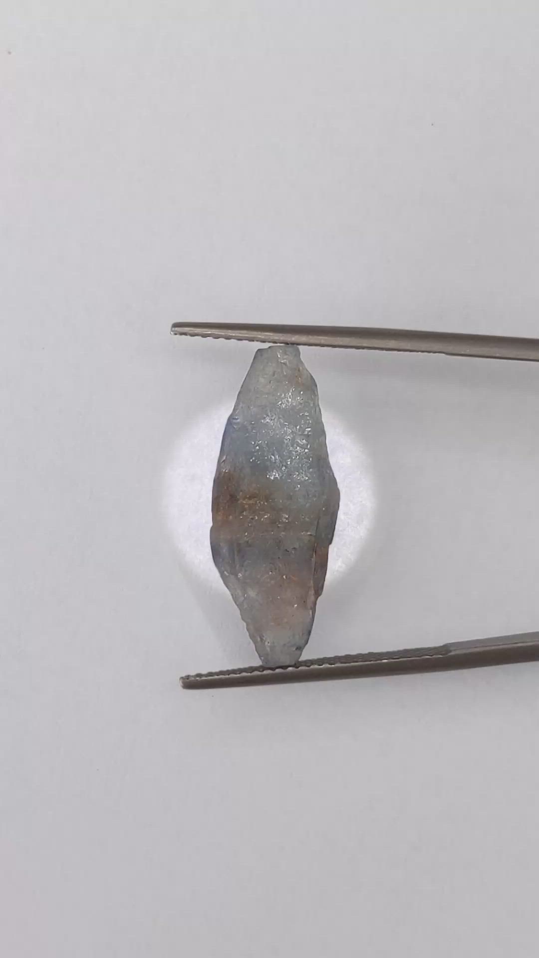 13.16 Ct. Blue Sapphire Crystal from Ceylon (Sri Lanka) Size Video