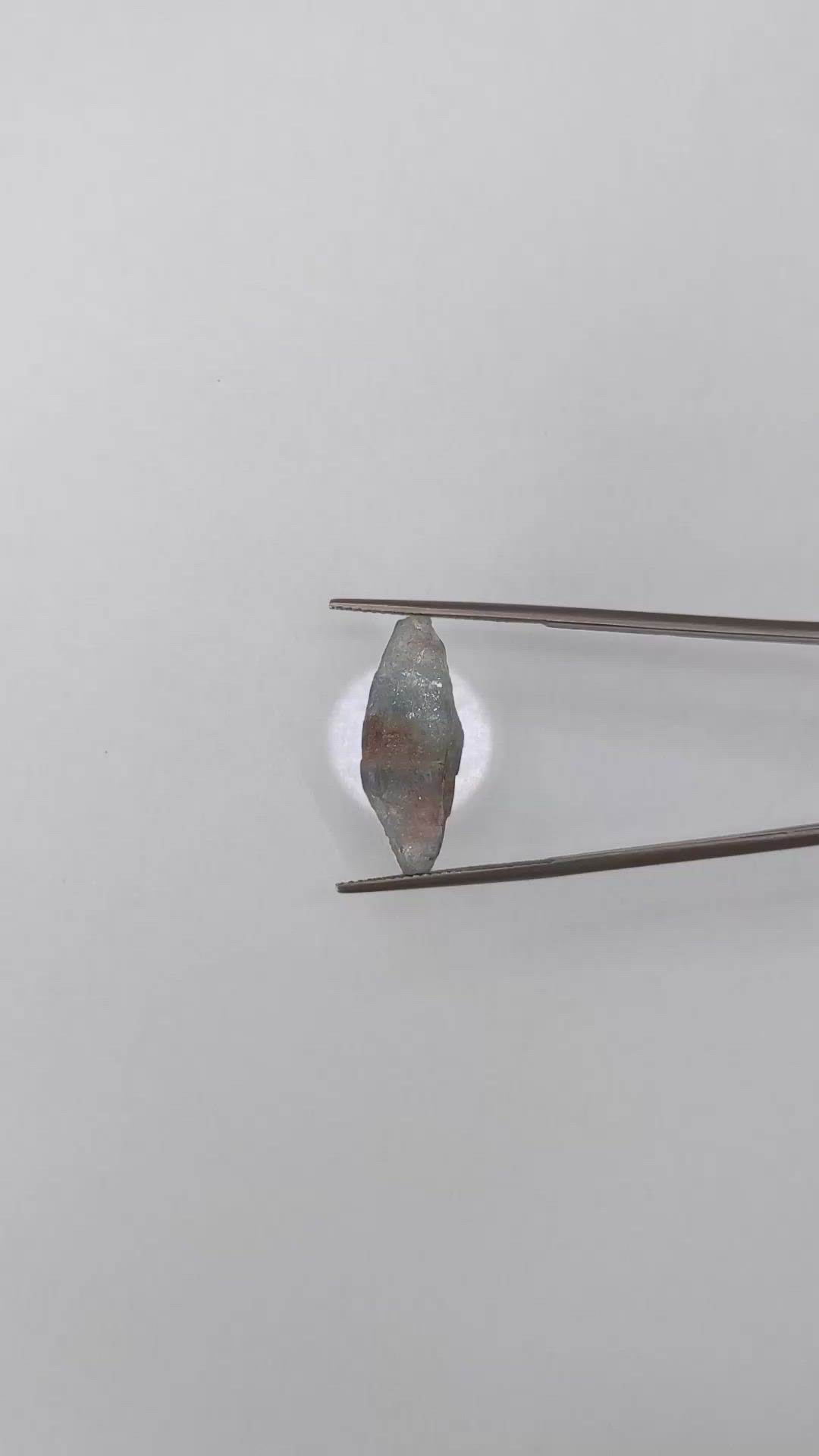 13.16 Ct. Blue Sapphire Crystal from Ceylon (Sri Lanka) Size Video