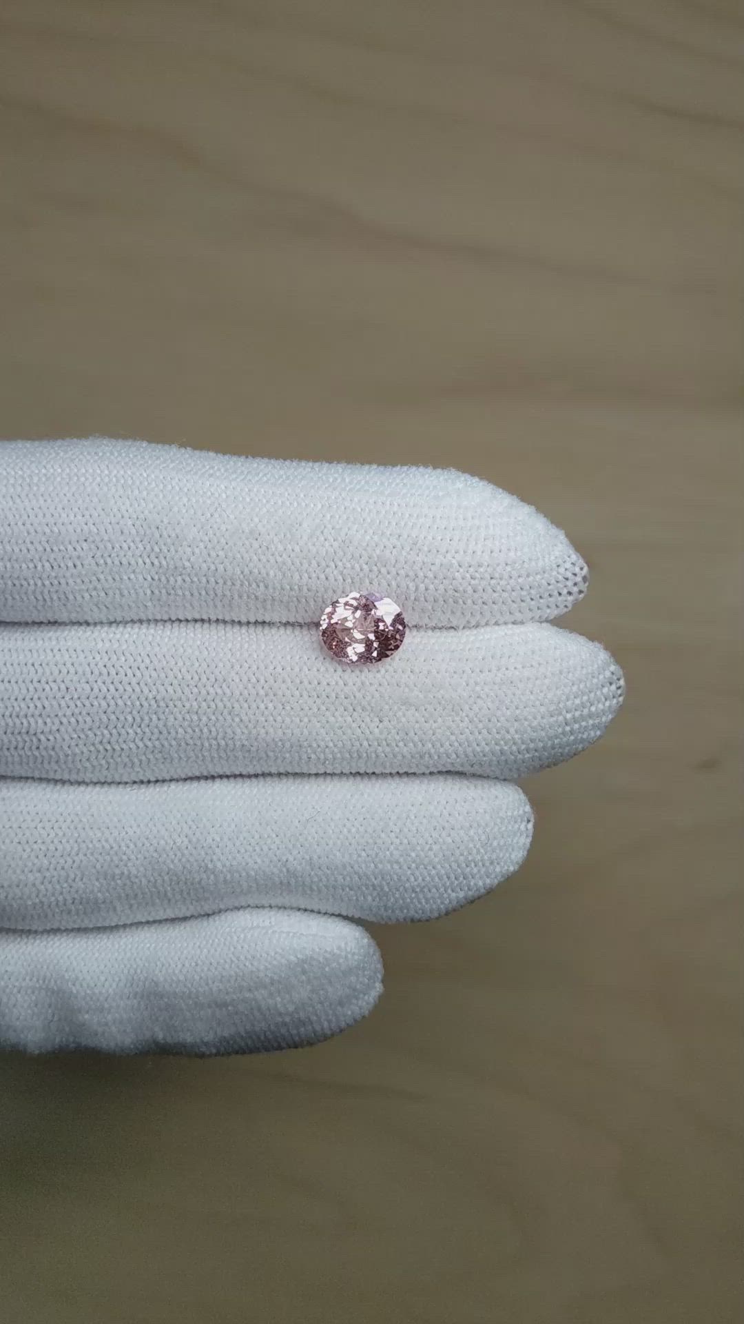 2.06 Ct. Pink Sapphire from Madagascar Size Video