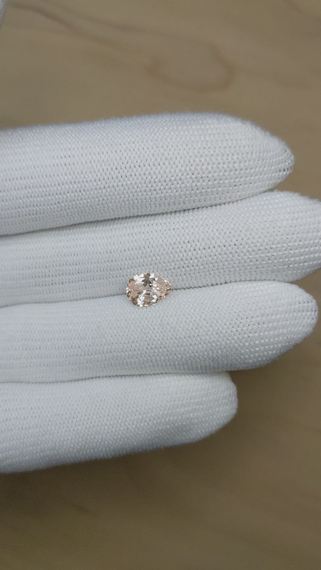 2.20 Ct. Peach Sapphire from Ceylon (Sri Lanka) Size Video