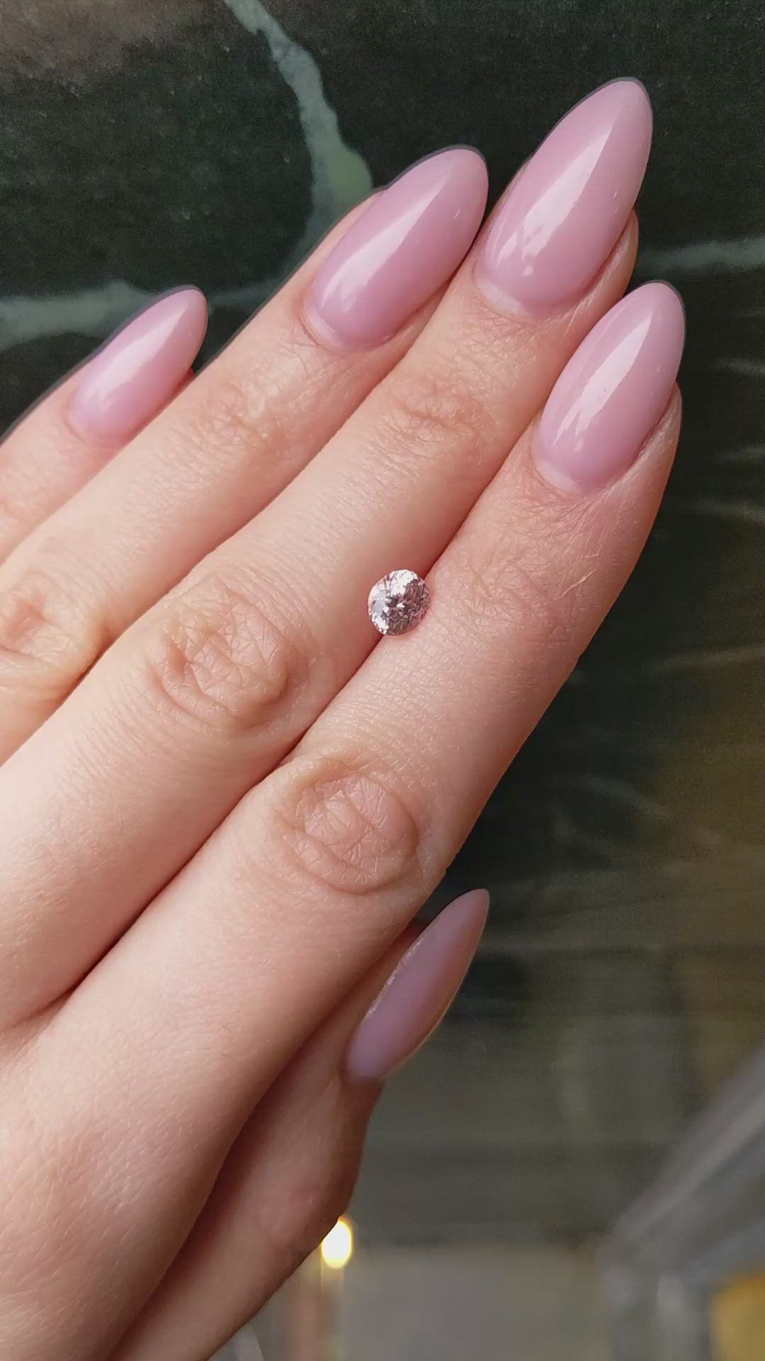 1.10 Ct. Pink Sapphire from Ceylon (Sri Lanka) Size Video