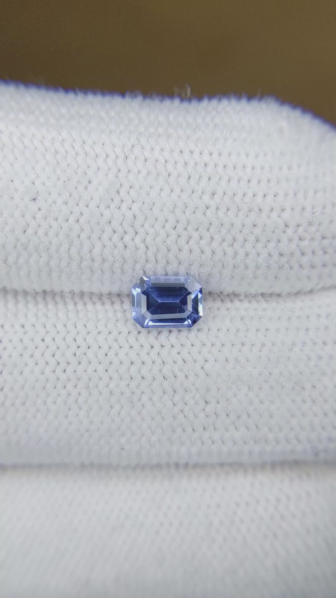 0.78 Ct. Blue Sapphire from Ceylon (Sri Lanka) Size Video