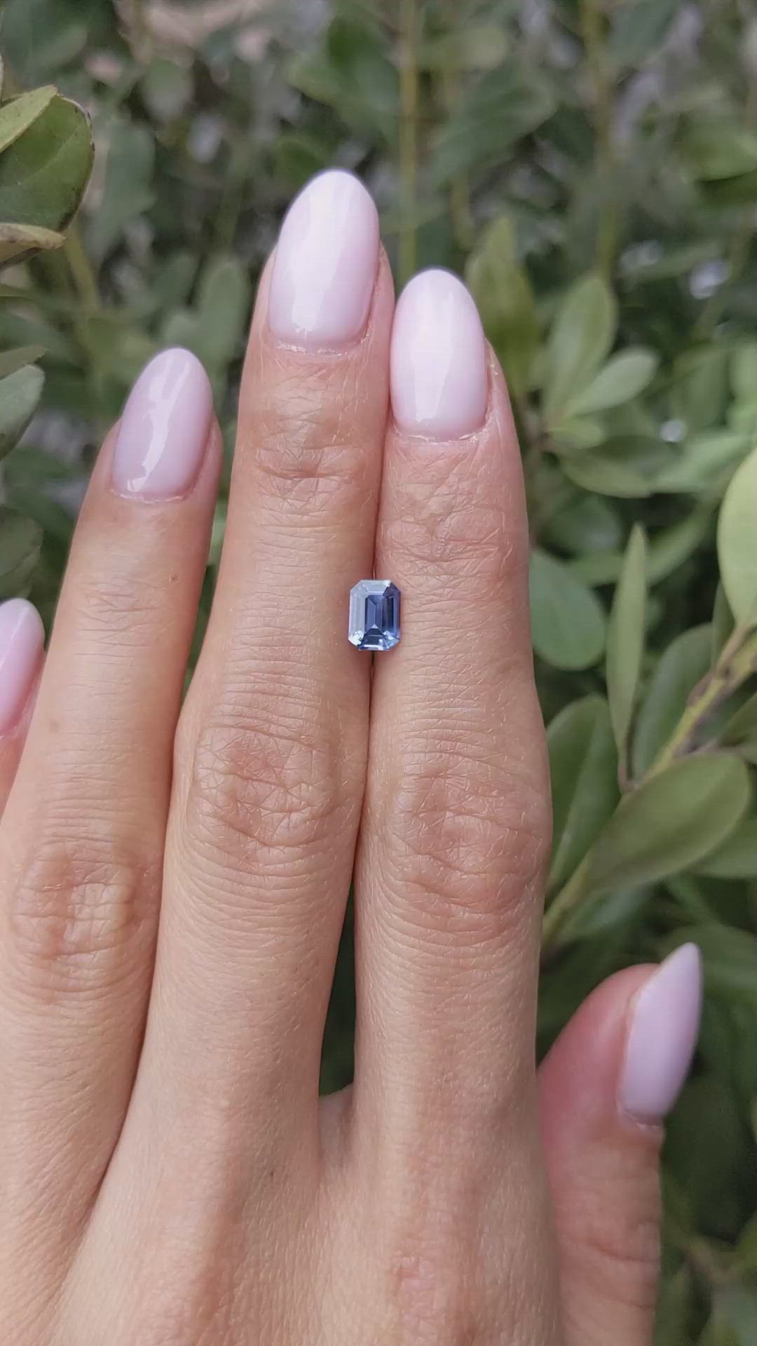 0.78 Ct. Blue Sapphire from Ceylon (Sri Lanka) Size Video