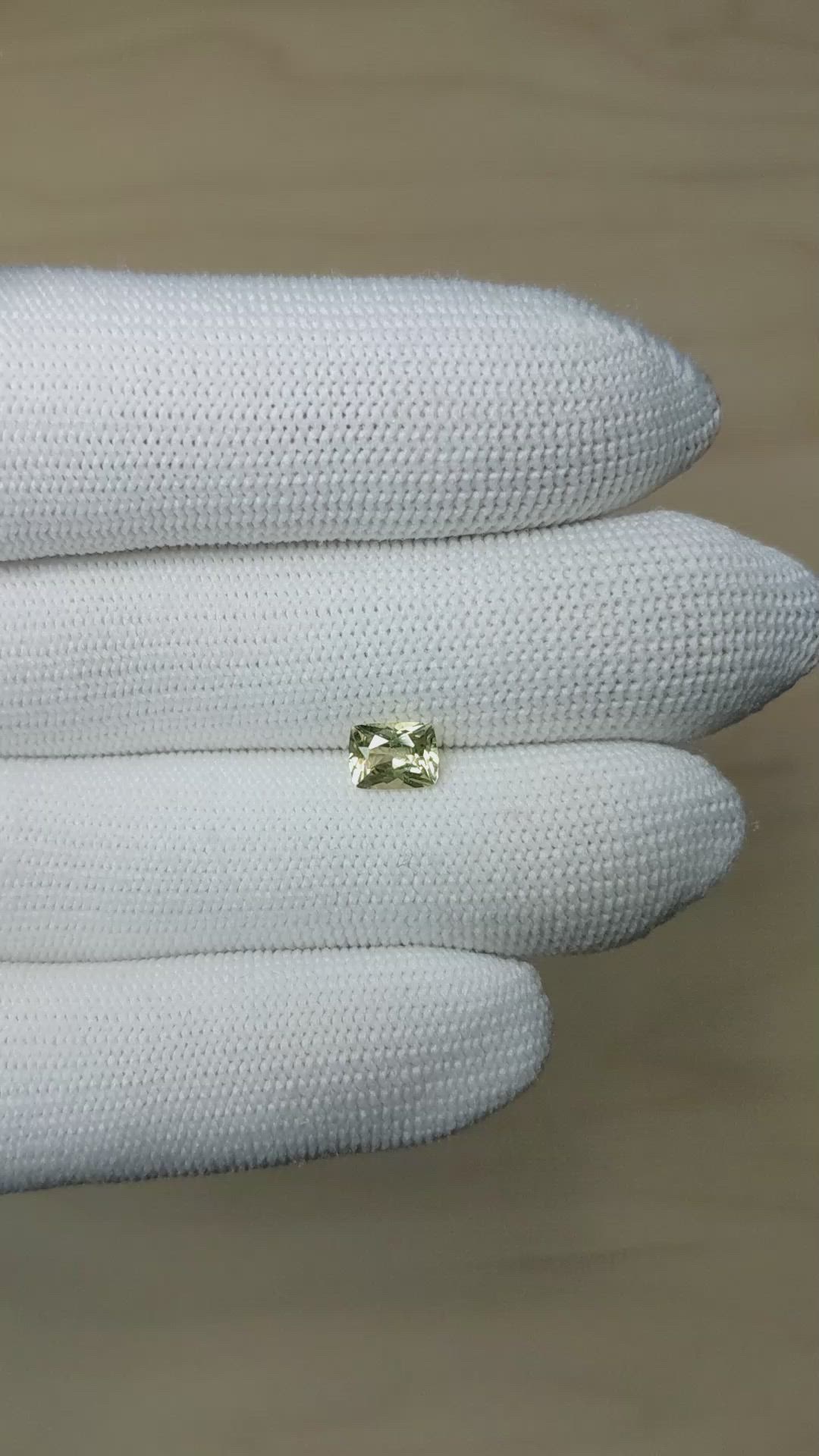 1.18 Ct. Yellow Sapphire from Madagascar Size Video