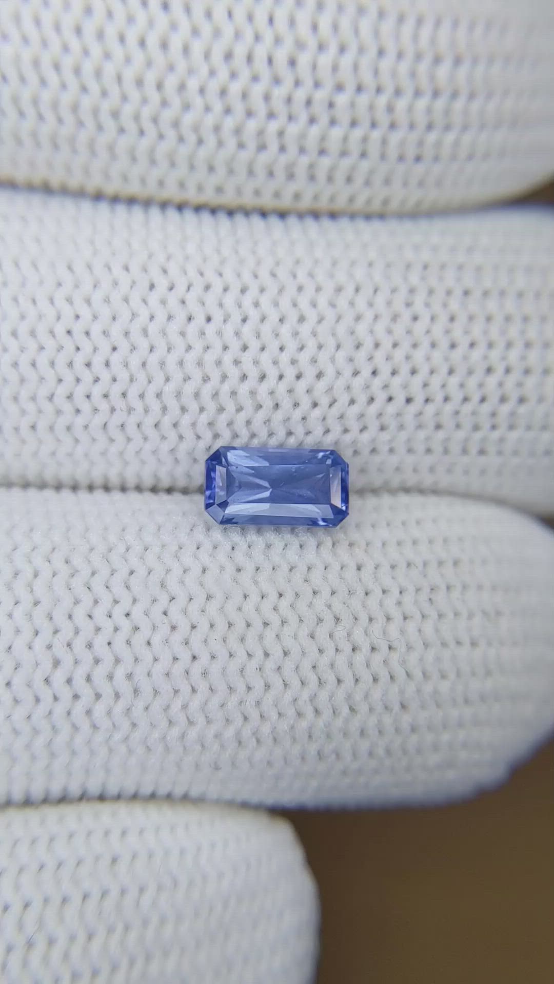 1.26 Ct. Blue Sapphire from Ceylon (Sri Lanka) Size Video