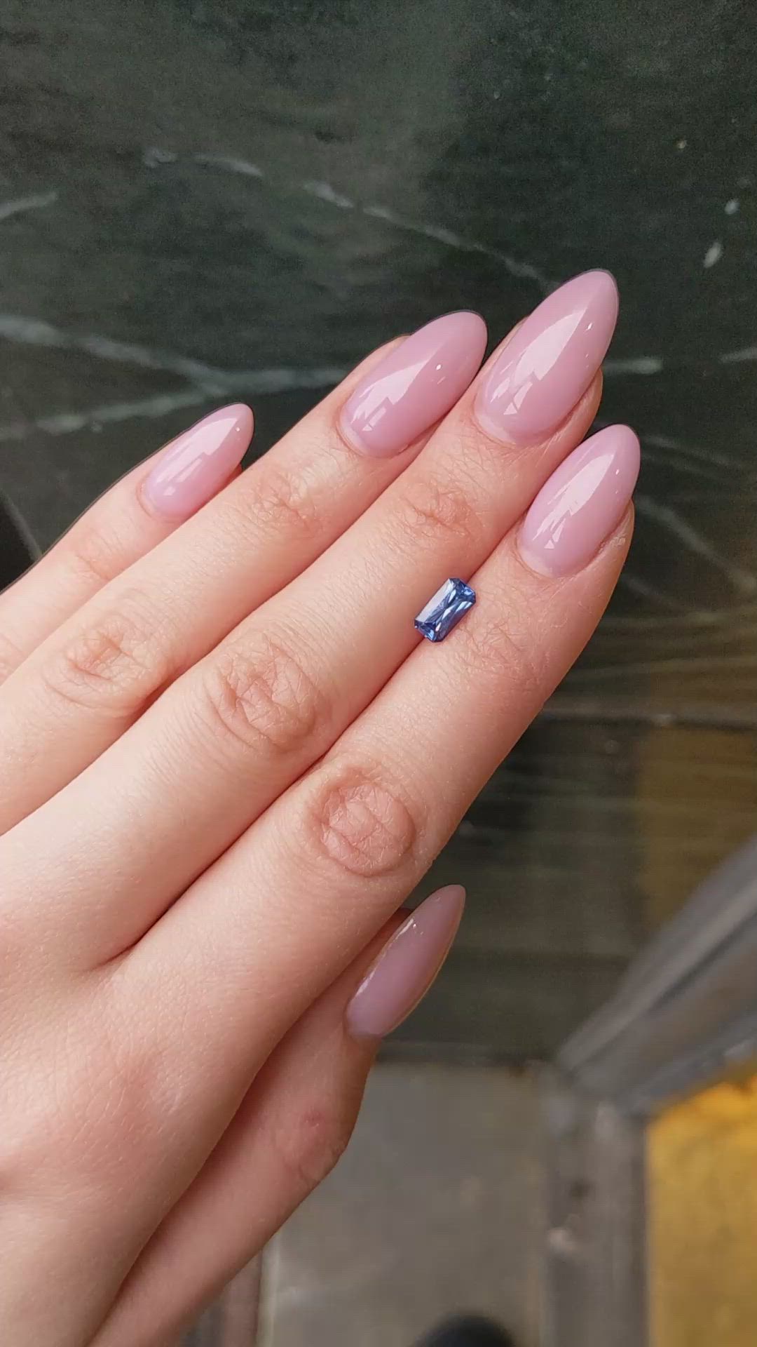 1.26 Ct. Blue Sapphire from Ceylon (Sri Lanka) Size Video