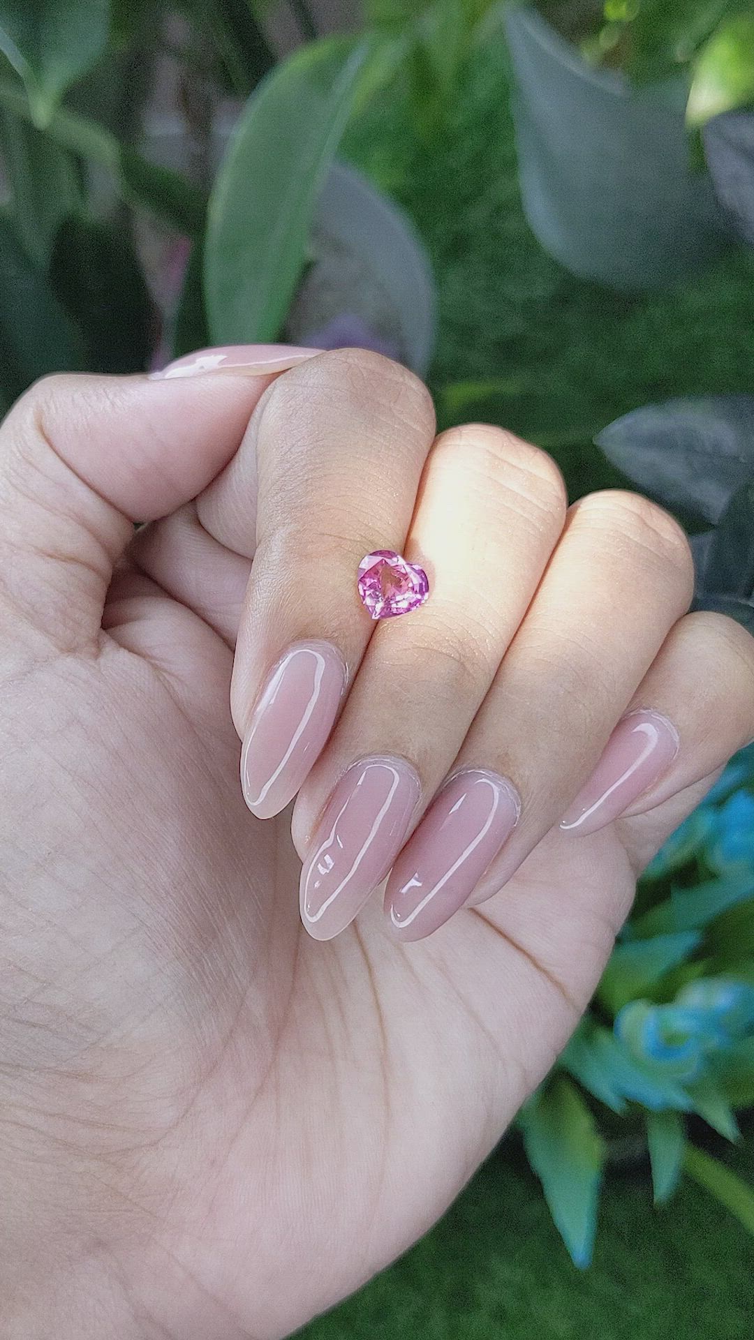 1.31 Ct. Pink Sapphire from Ceylon (Sri Lanka) Size Video