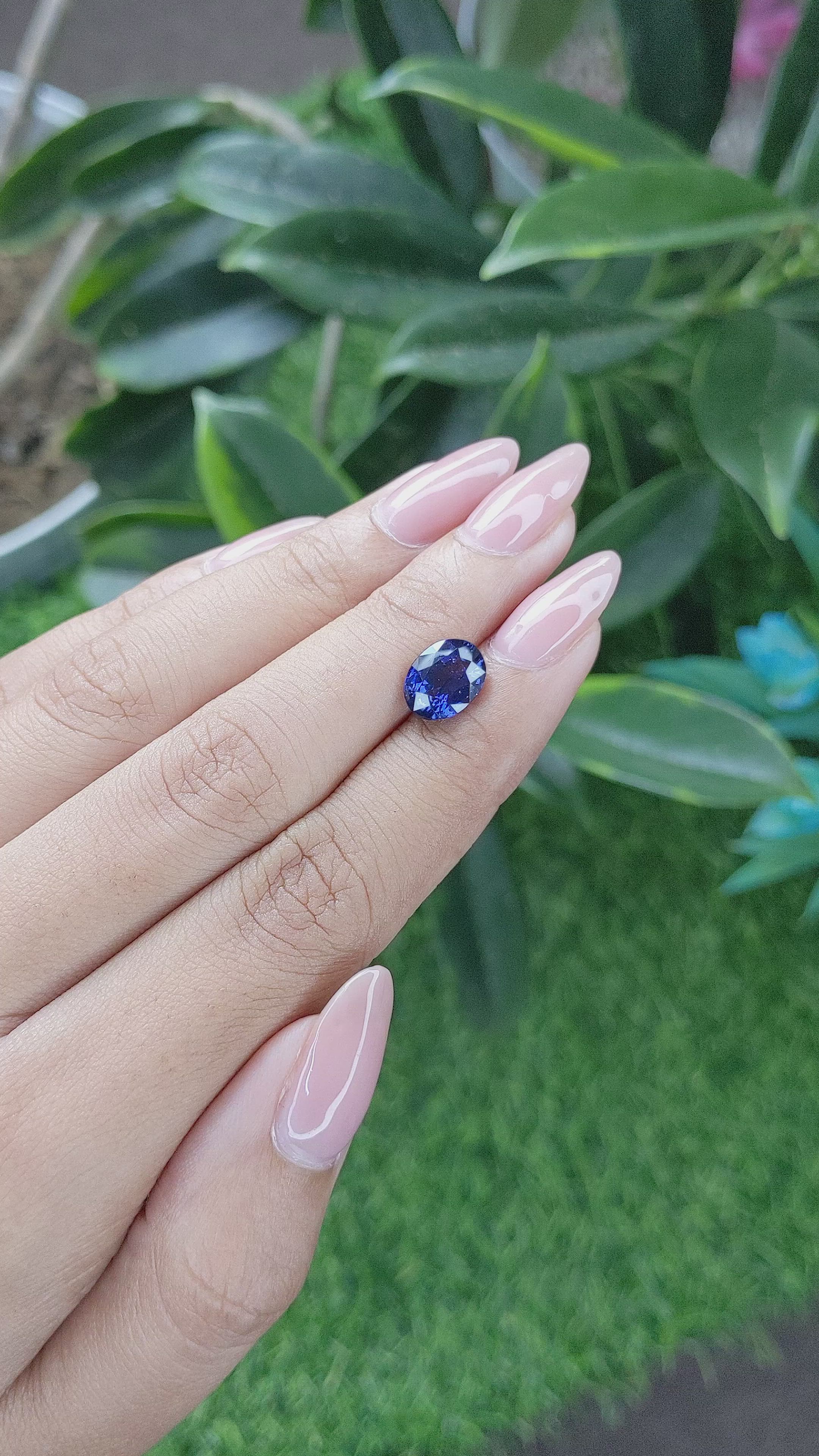 3.00 Ct. Color Change Sapphire from Tanzania Size Video