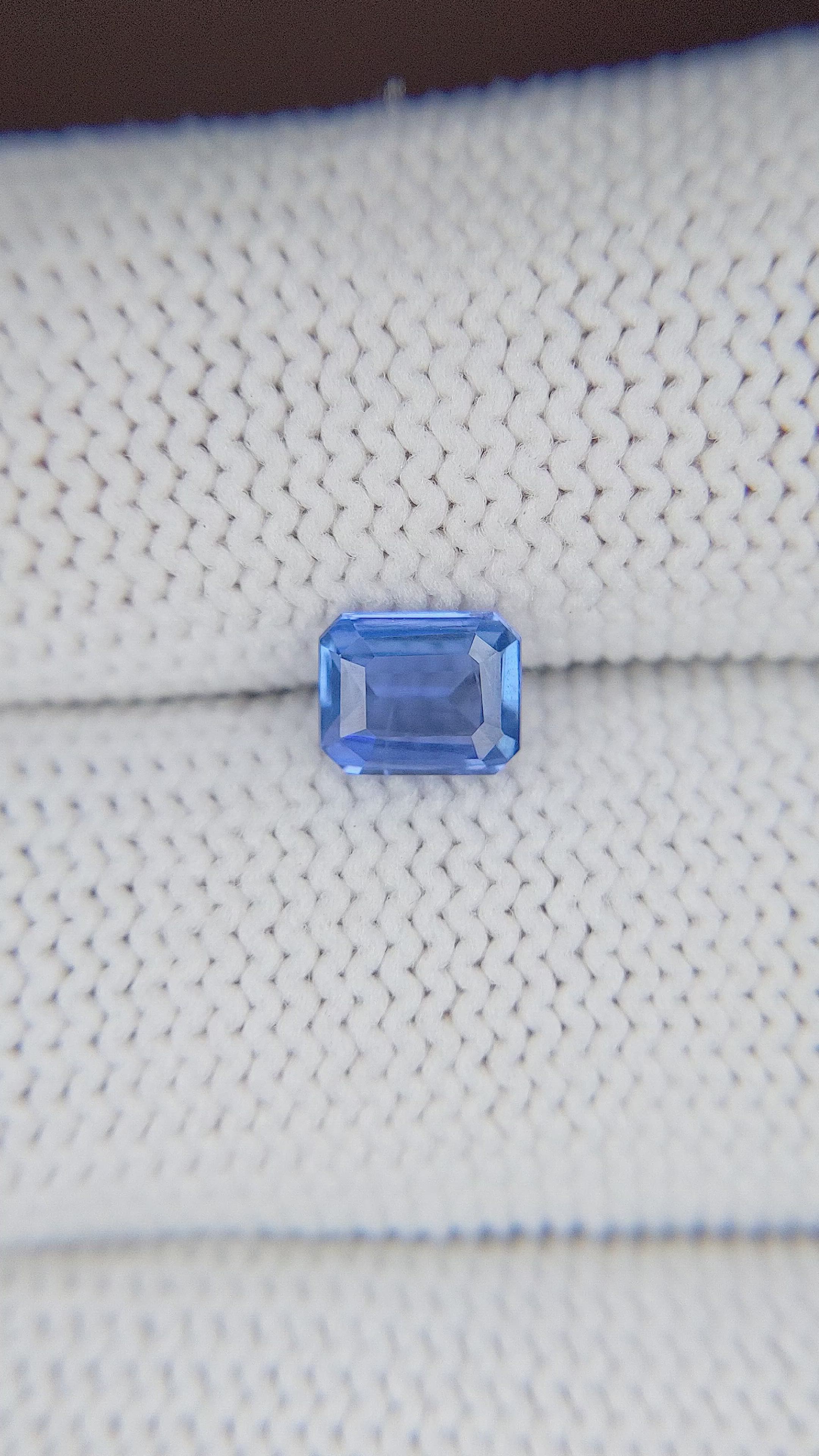 0.96 Ct. Blue Sapphire from Tanzania Size Video