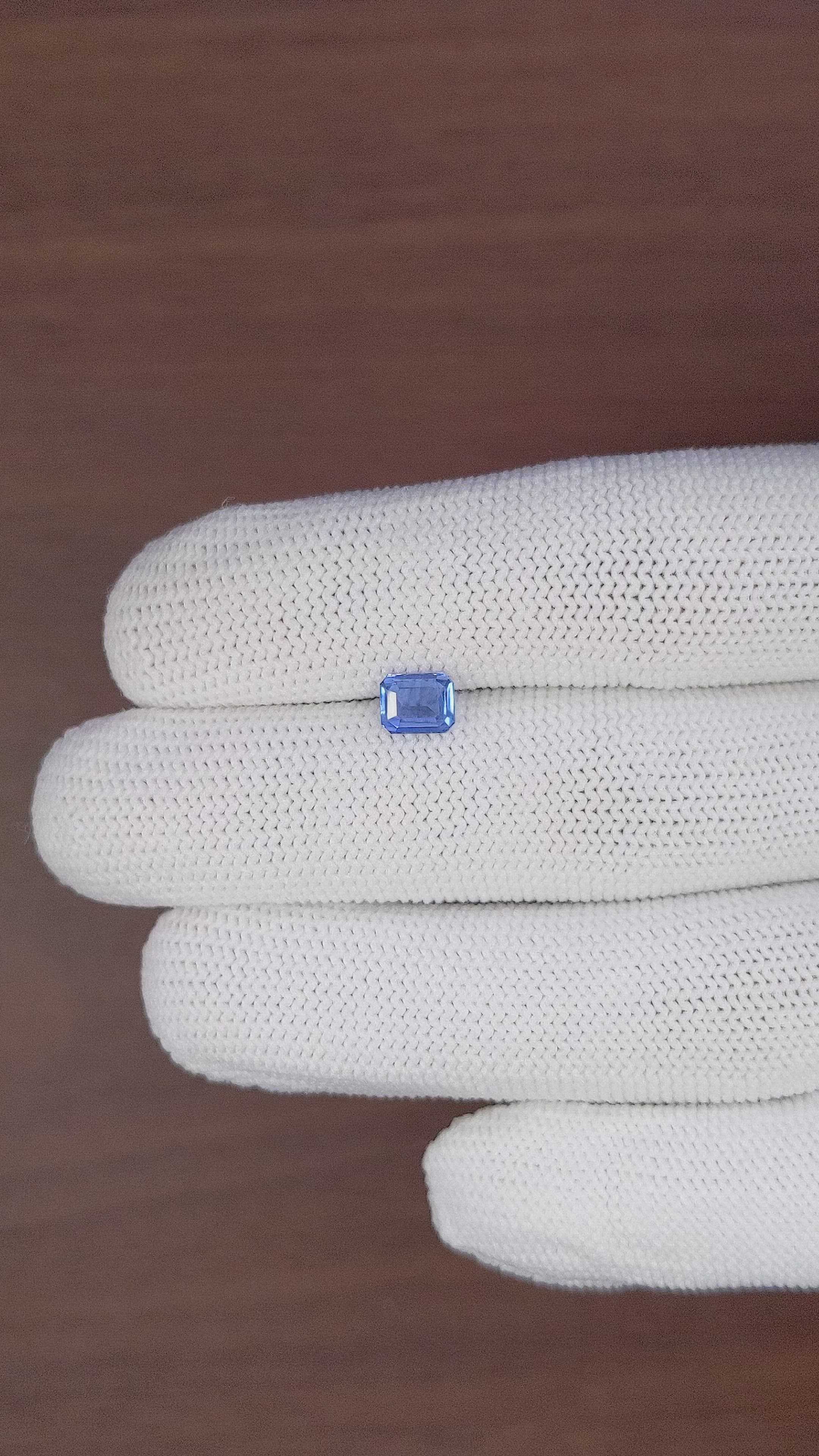 0.96 Ct. Blue Sapphire from Tanzania Size Video