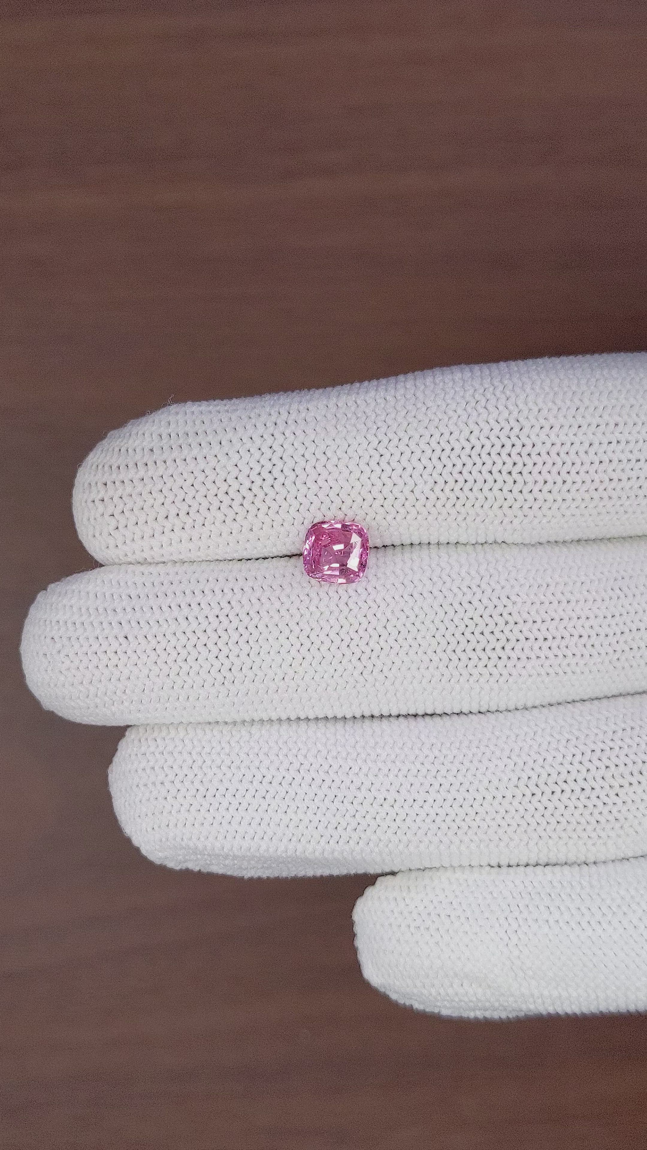 1.61 Ct. Pink Sapphire from Ceylon (Sri Lanka) Size Video