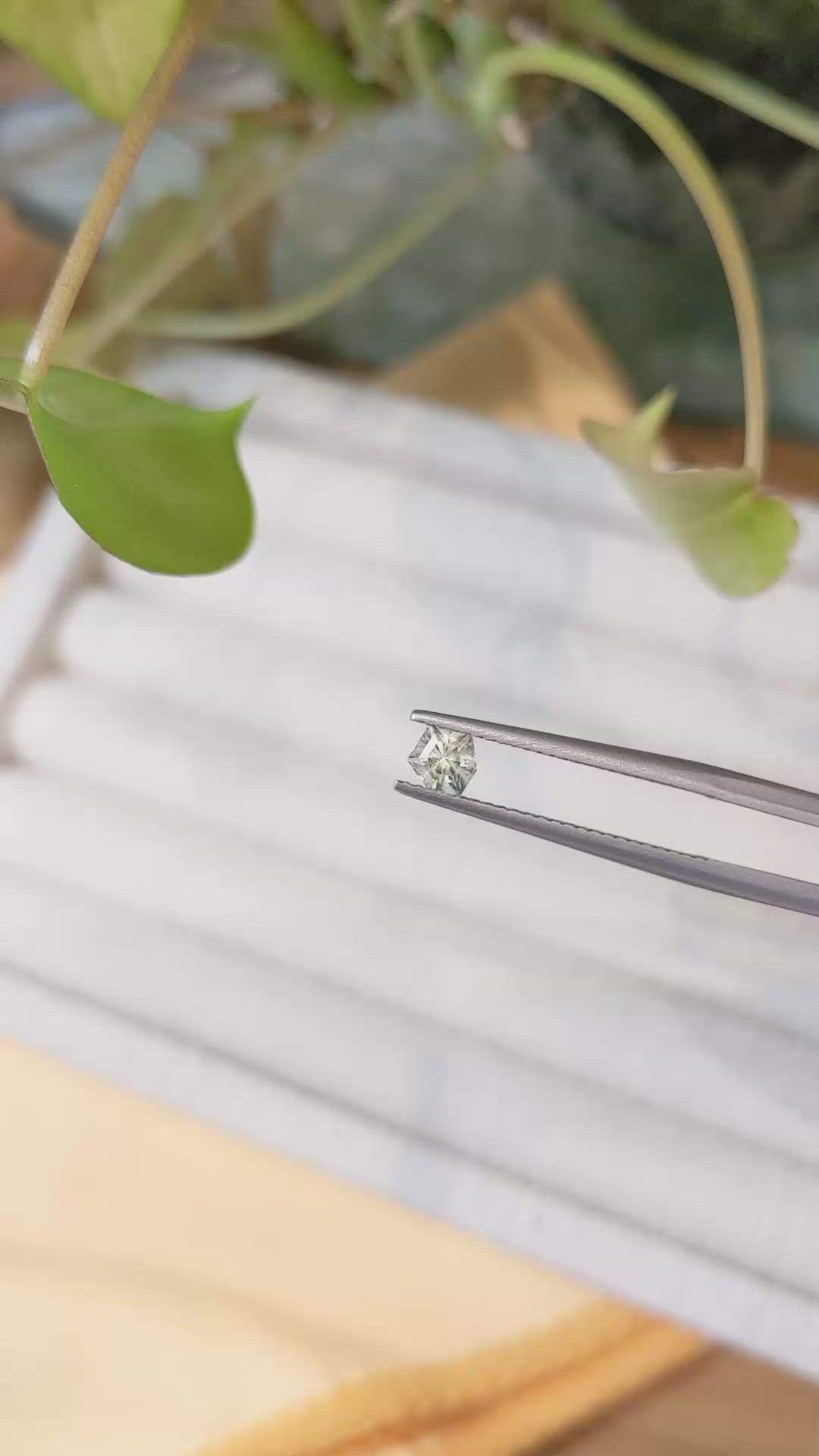 0.47 Ct. Yellow Sapphire from Montana Size Video