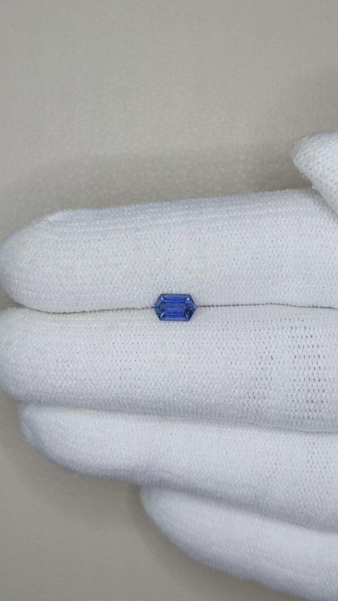 0.48 Ct. Blue Sapphire from Montana Size Video