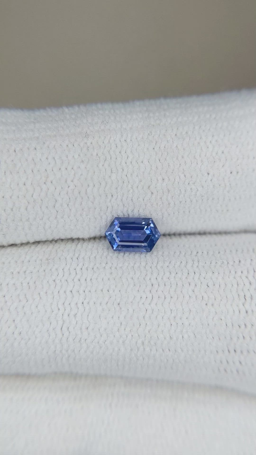0.48 Ct. Blue Sapphire from Montana Size Video