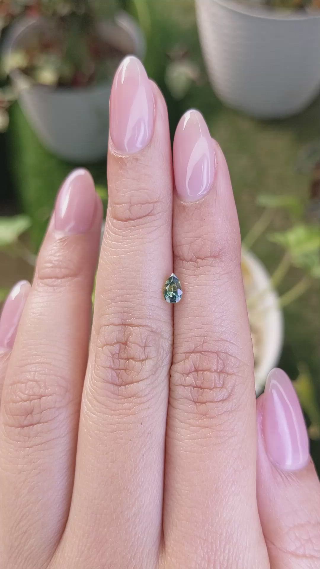 0.44 Ct. Bi Color Sapphire from Madagascar Size Video