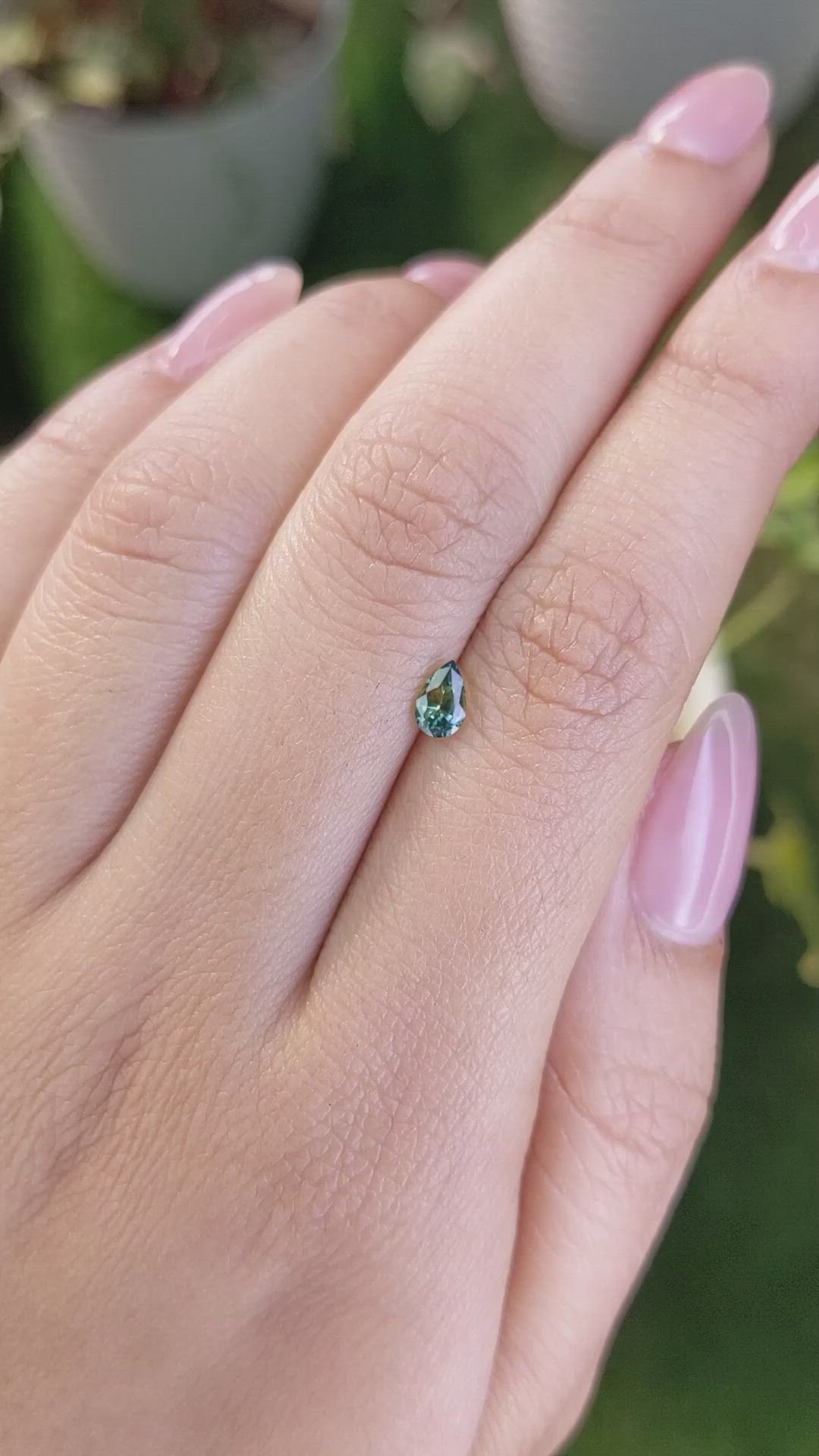 0.44 Ct. Bi Color Sapphire from Madagascar Size Video