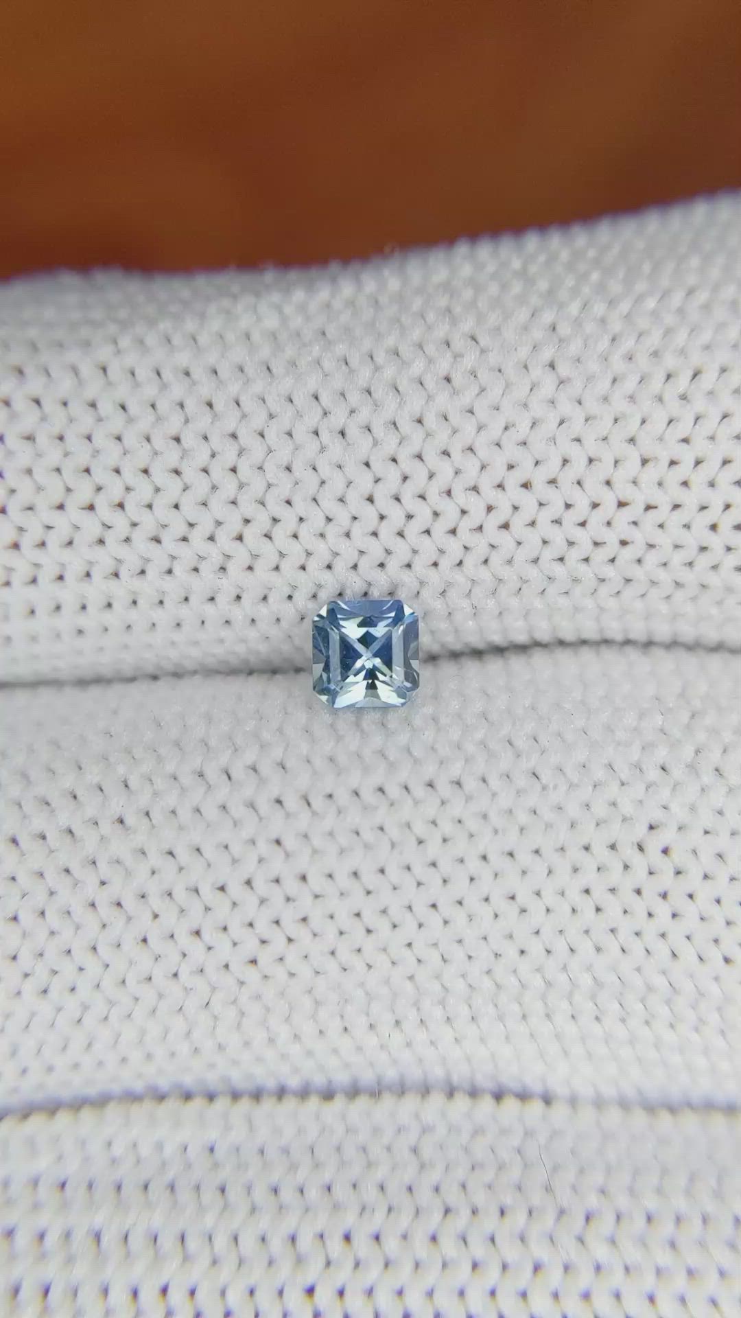 0.37 Ct. Blue Sapphire from Madagascar Size Video