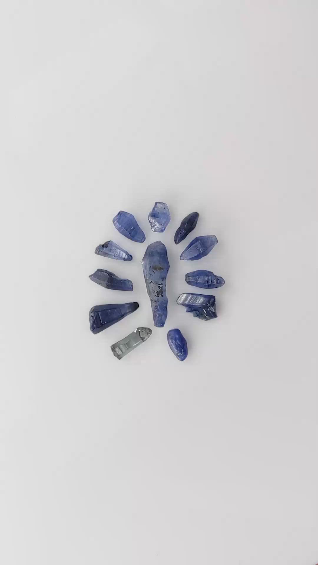 25.28 Ct. Blue Sapphire Crystal from Ceylon (Sri Lanka) Size Video