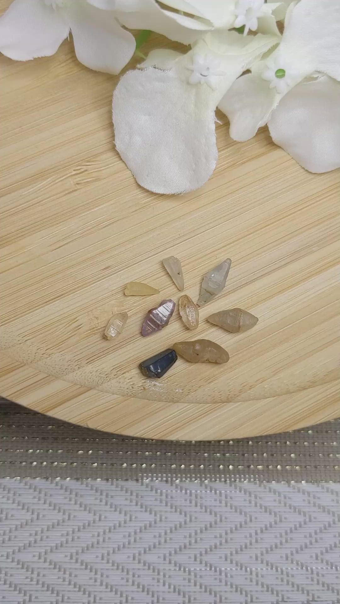 13.42 Ct. Multi Color Sapphire Crystal from Ceylon (Sri Lanka) Size Video