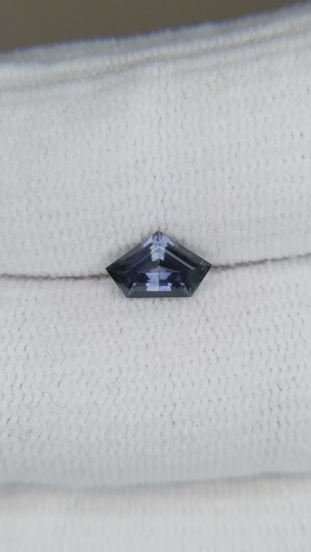 0.81 Ct. Purple Sapphire from Montana Size Video