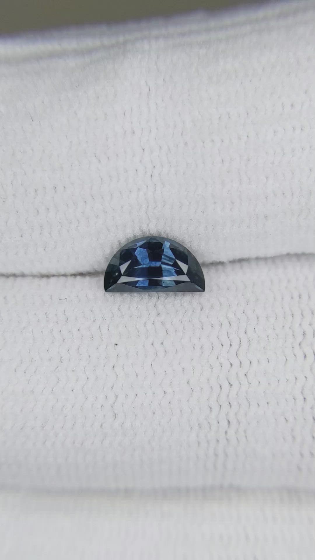 0.84 Ct. Greenish Blue Sapphire from Montana Size Video