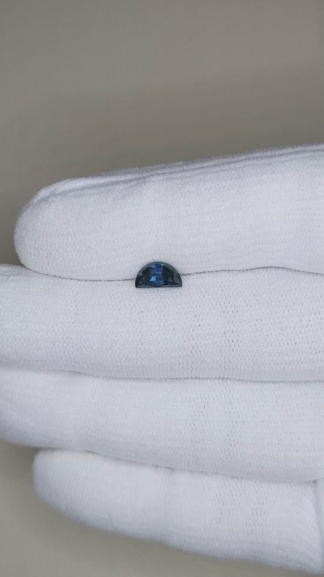 0.84 Ct. Greenish Blue Sapphire from Montana Size Video