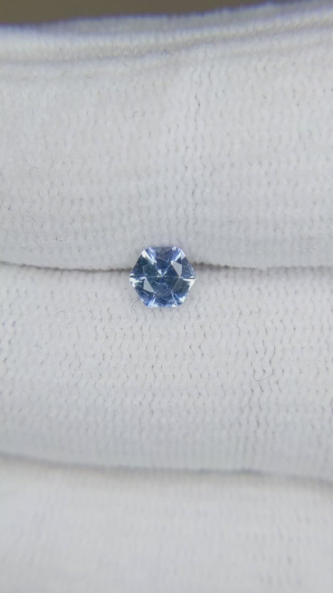 0.50 Ct. Blue Sapphire from Montana Size Video